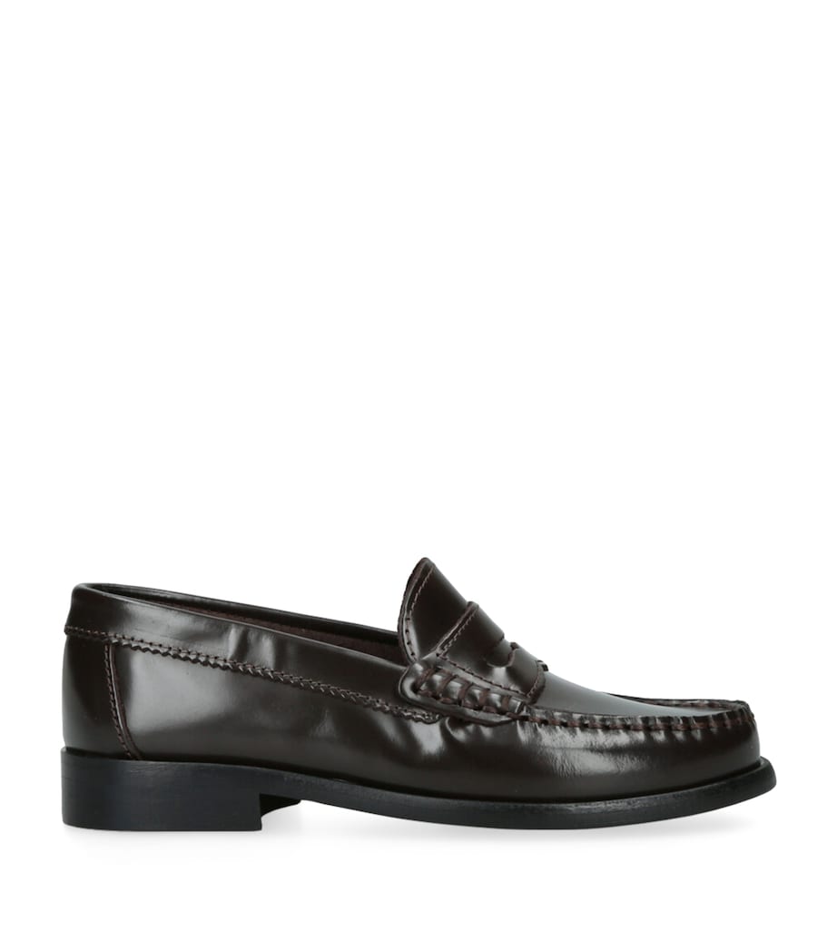 papouelli Leather London Loafers Dark Brown Image 1