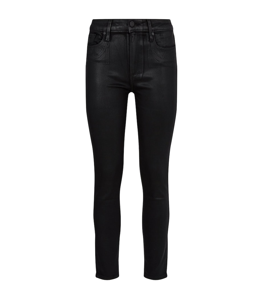 Hoxton Coated Skinny Jeans BLACK FOG LUXE Image 1