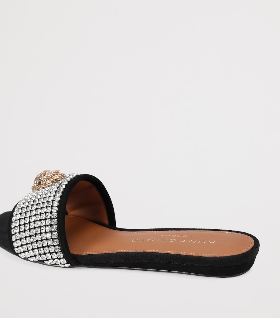 Suede Kensington Flat Sandals BLK/OTHER Image 2