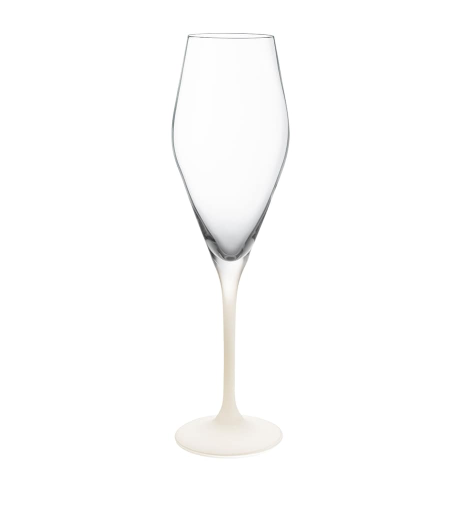 Set of 4 Manufacture Rock Blanc Champagne Glasses (290ml) WHITE Image 1