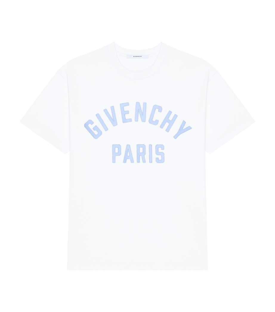 Givenchy Mens Cotton Logo T-Shirt Image 1
