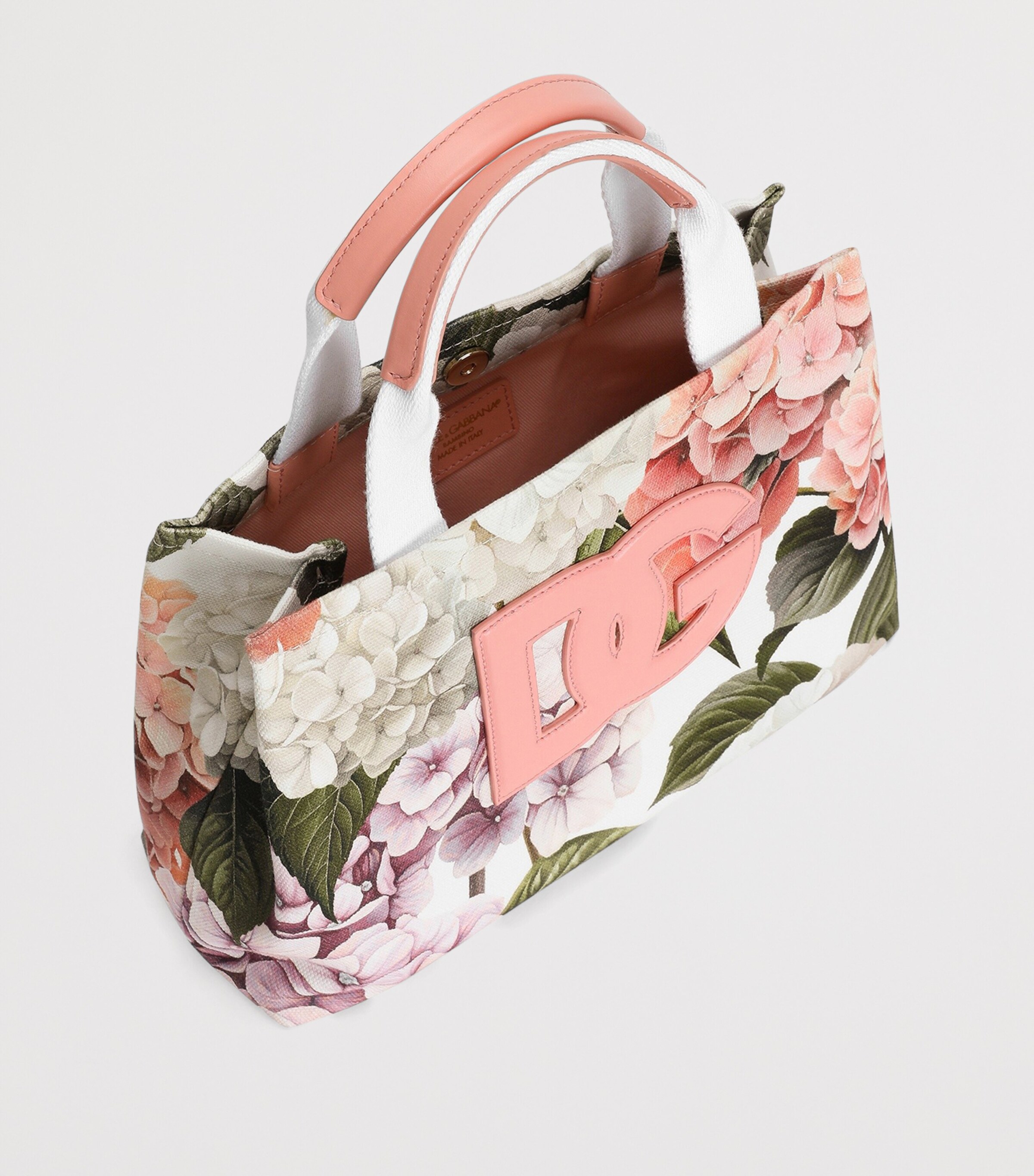 Dolce&Gabbana Kids Multi Canvas Hydrangea Print Tote Bag | Harrods US