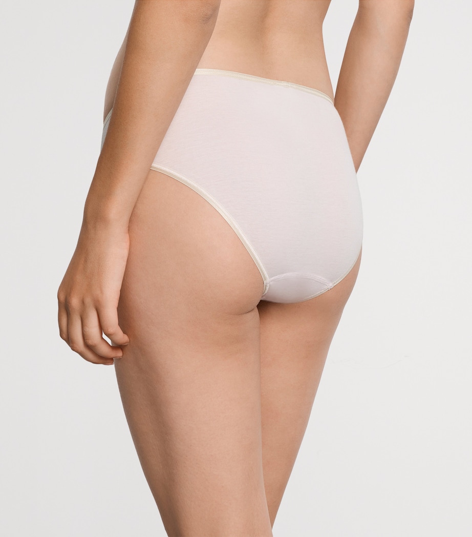 Cotton Seamless Midi Briefs HONEYDEW Image 3