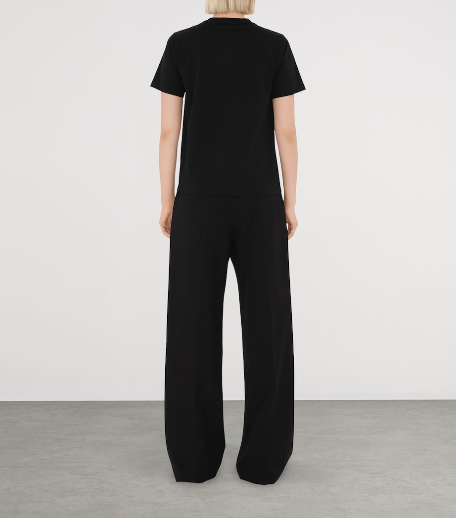 Cotton Logo T-Shirt BLACK Image 4