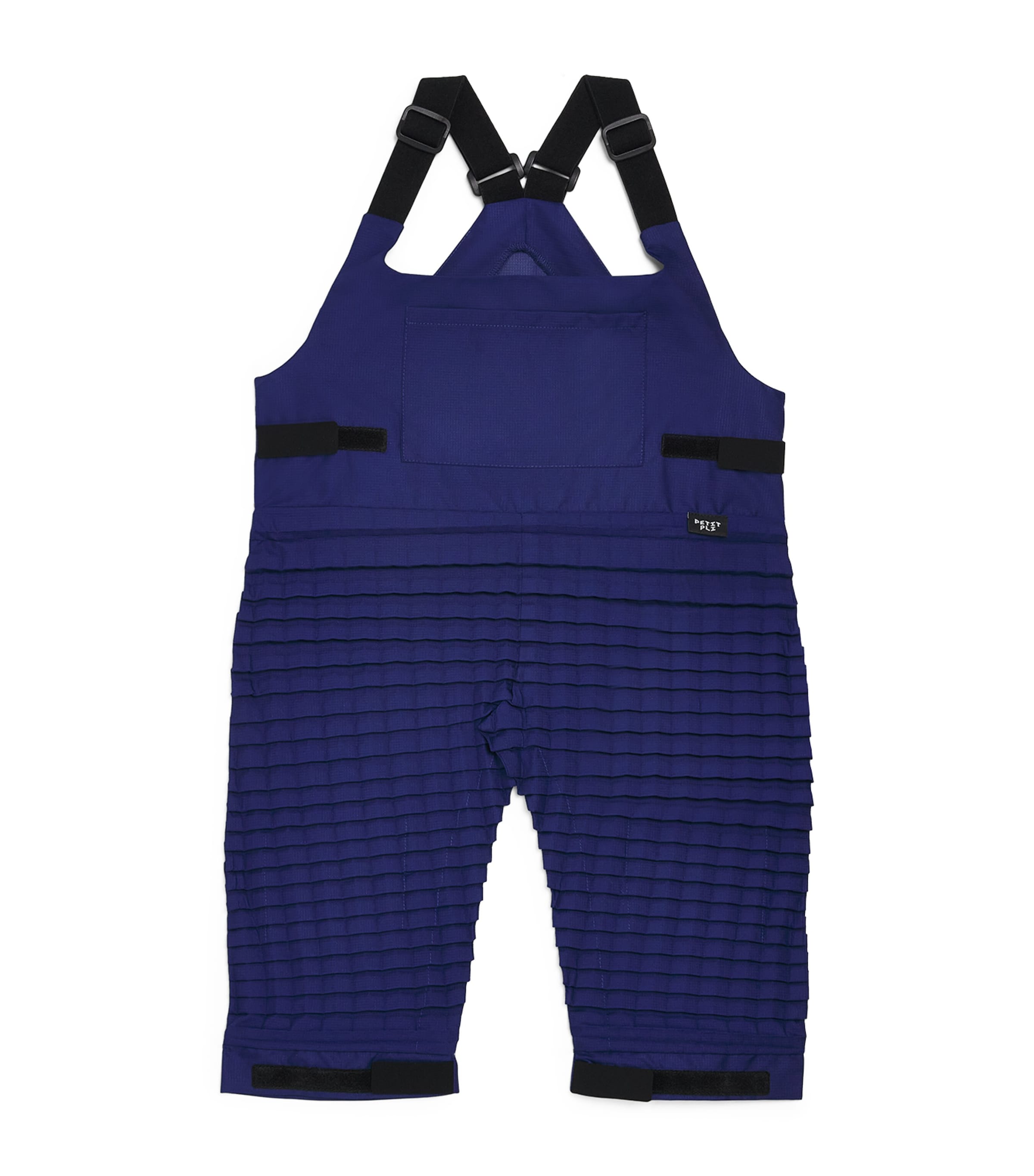Petit Pli Recycled Crinkle Versatile Dungarees (0-12 Months) Orion Blue Image 1