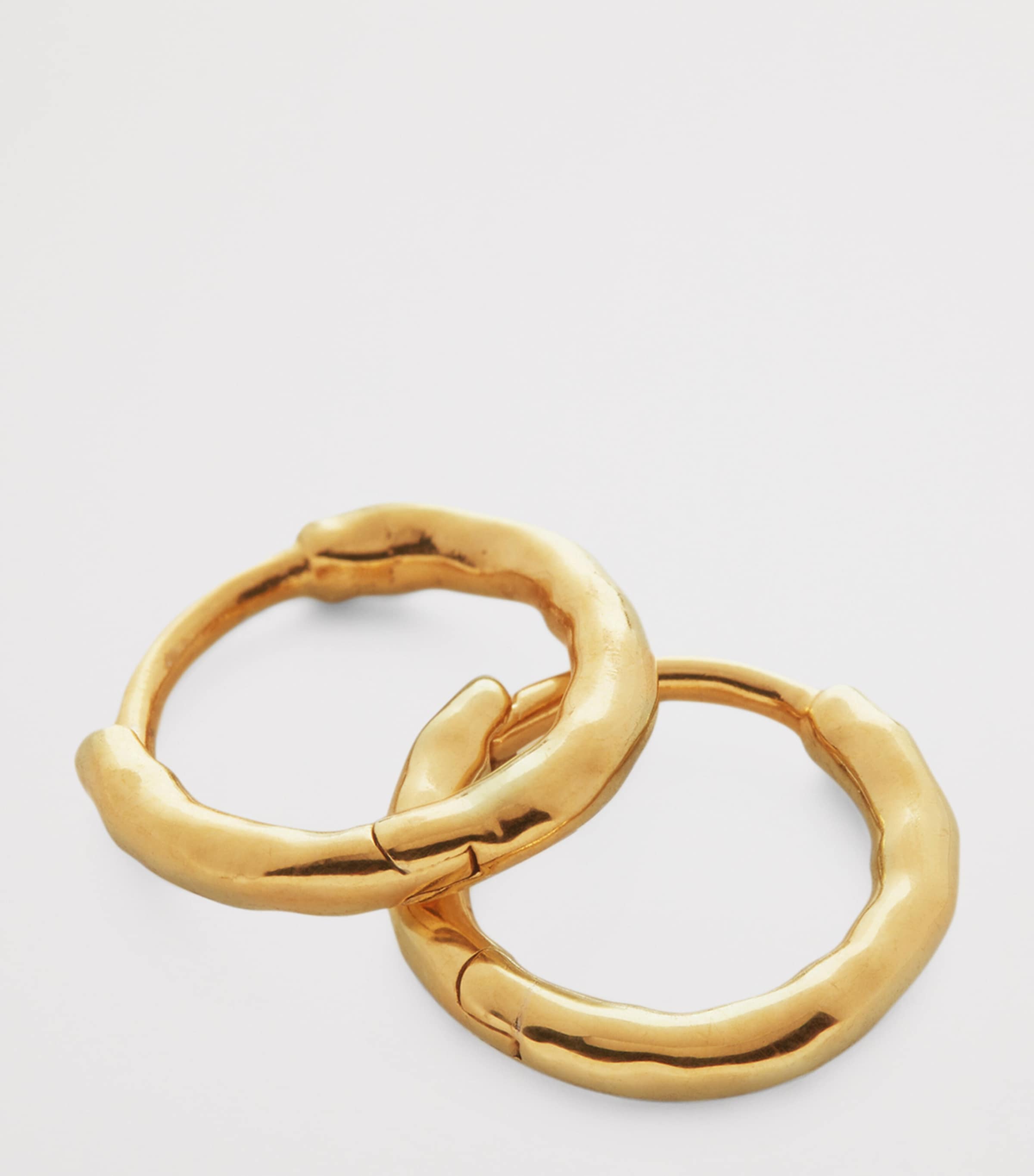Gold Vermeil Siren Muse Huggie Earrings 18K GOLD VERMEIL Image 3