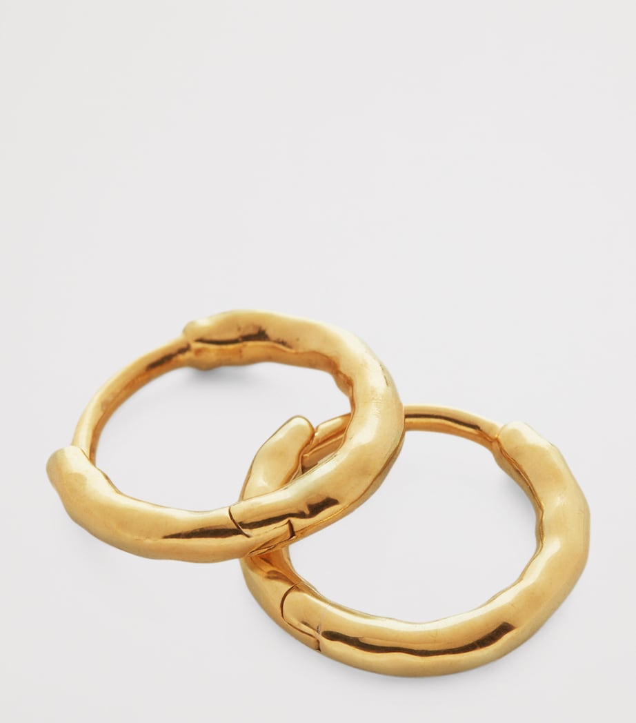 Gold Vermeil Siren Muse Huggie Earrings 18K GOLD VERMEIL Image 3
