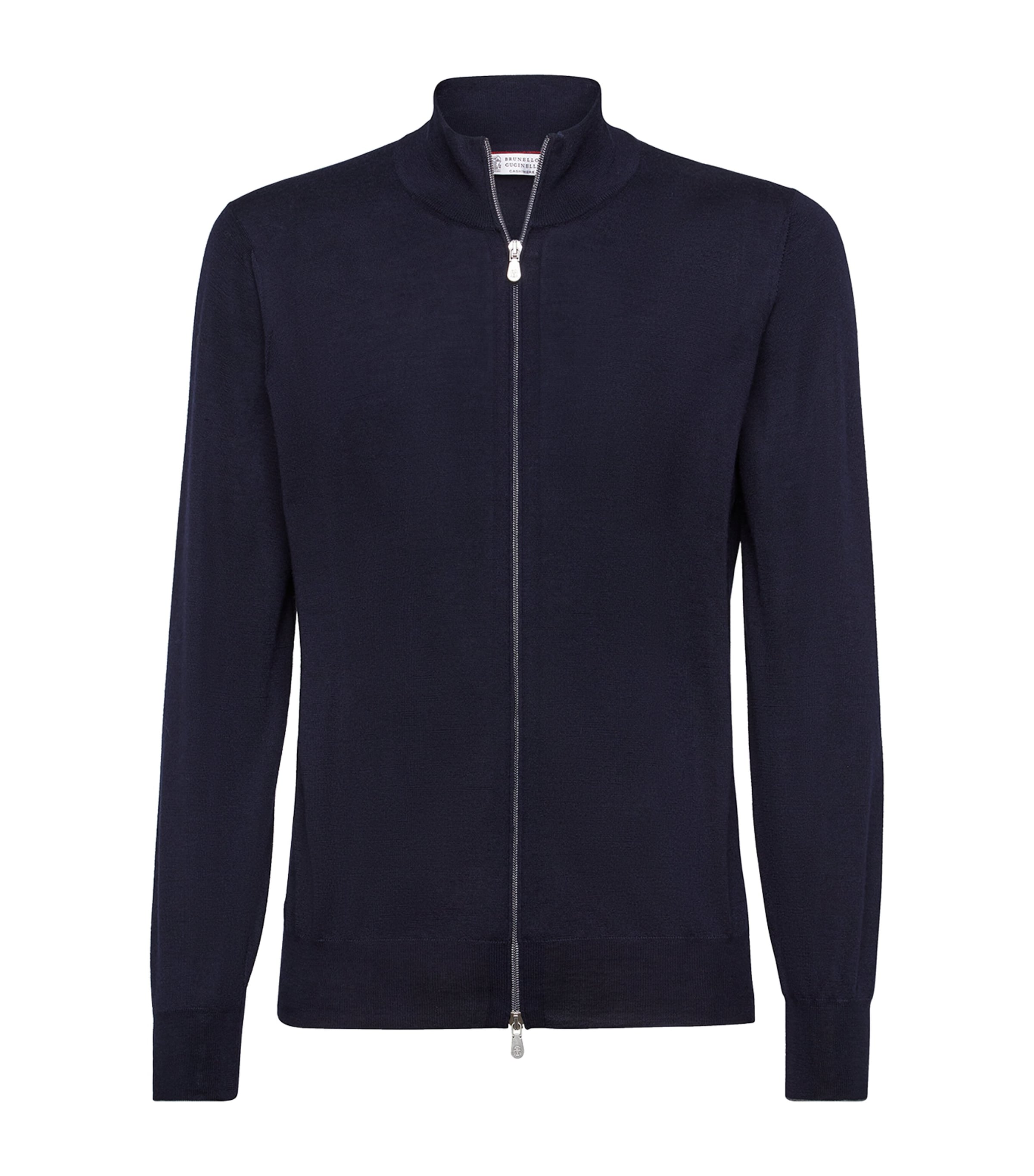 Brunello Cucinelli Wool And Linen Blend Blous In Blue