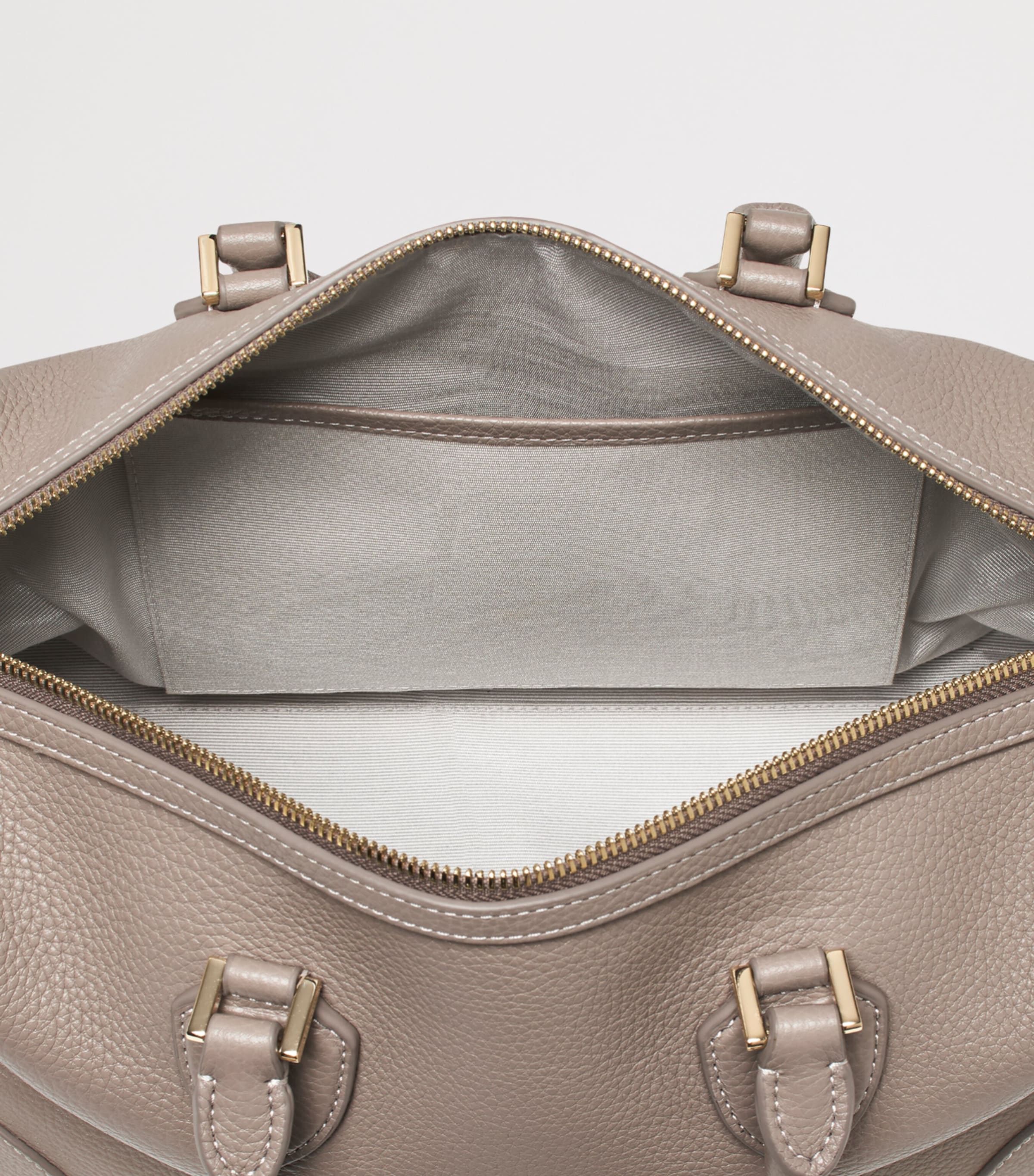 Aspinal Of London Leather Midi The Hudson Bowling Bag Moleskin Image 7