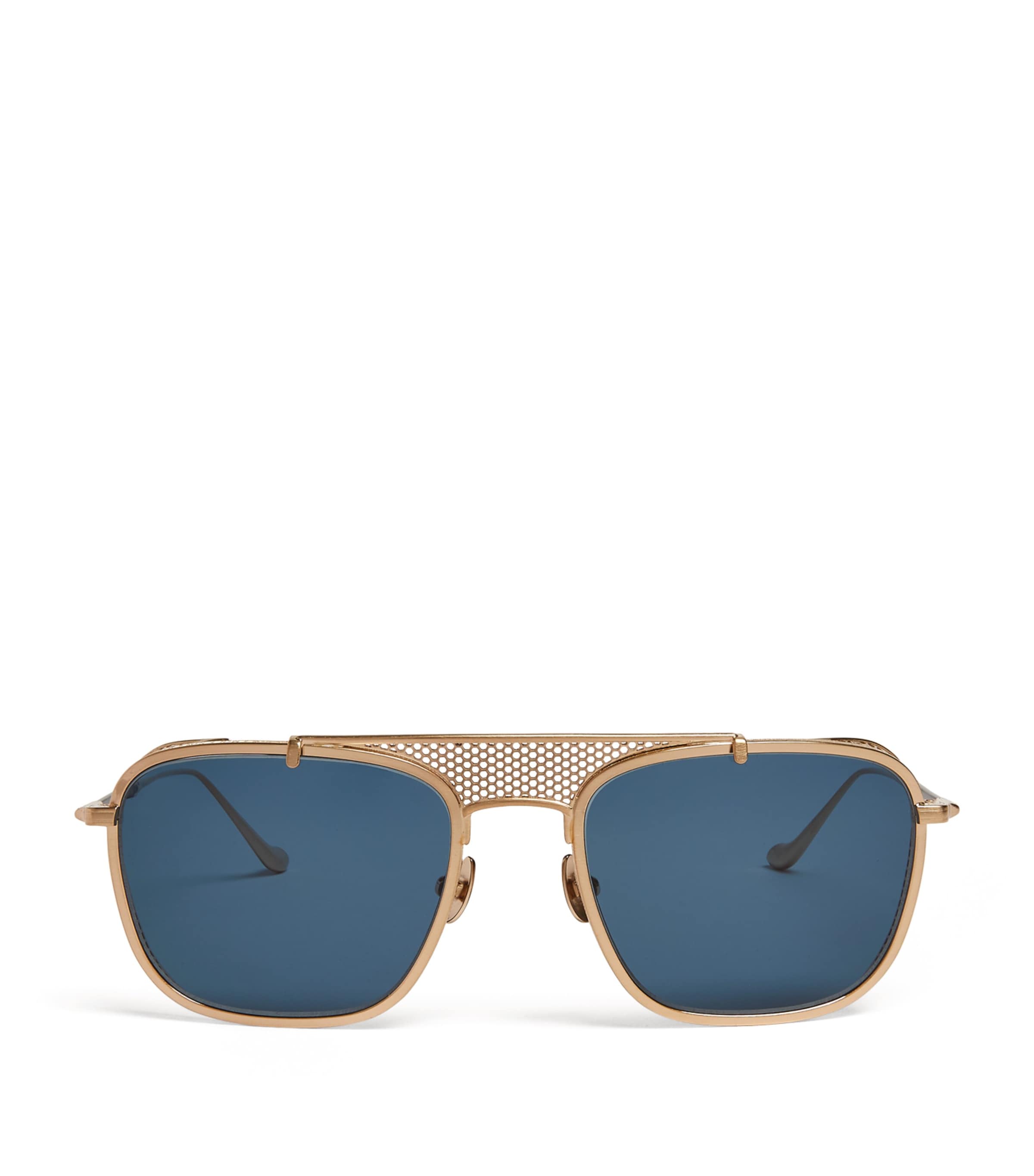 Matsuda Crossbar Aviator Sunglasses In Gold