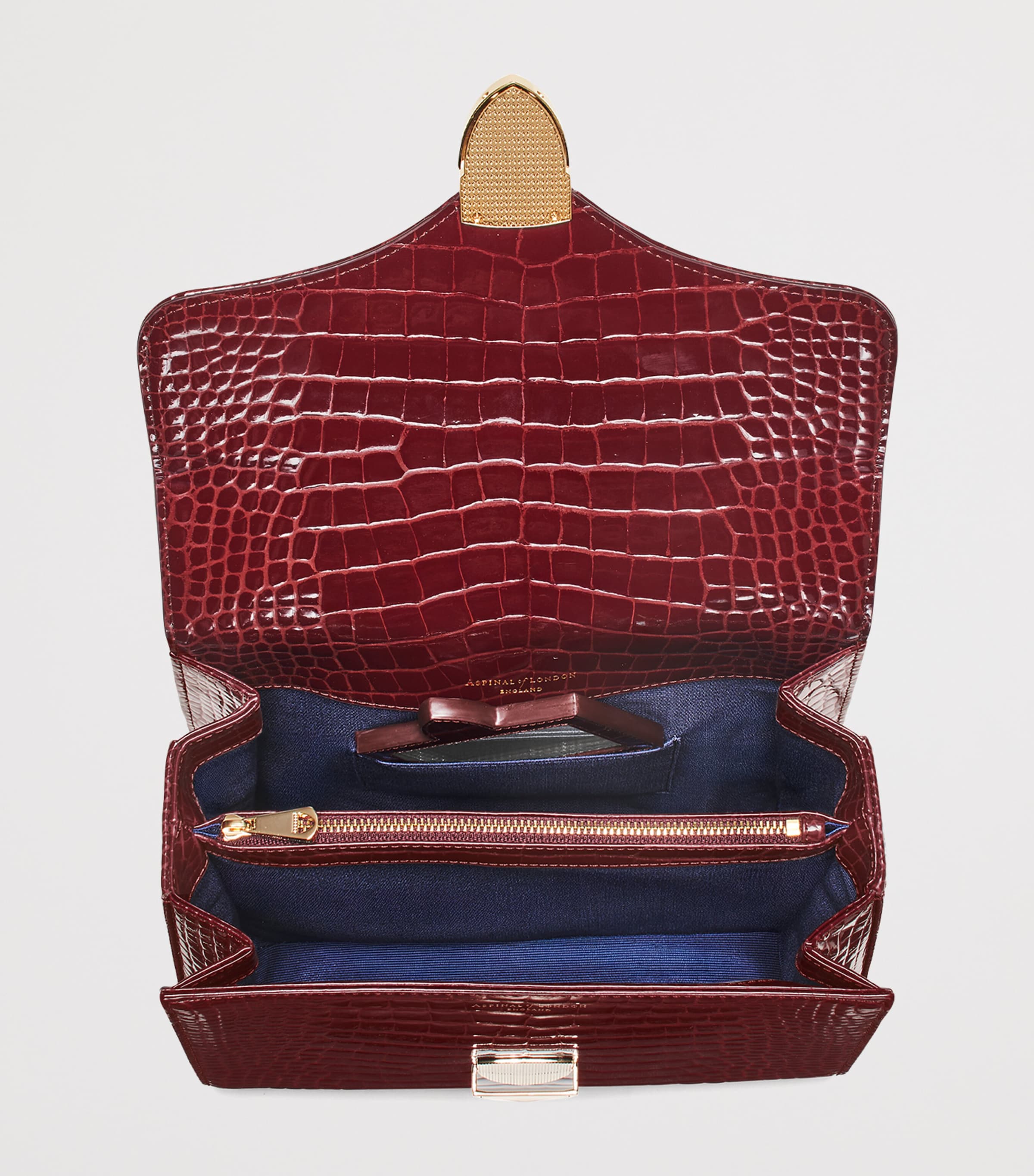 Leather Mayfair Top-Handle Bag MERLOT Image 5