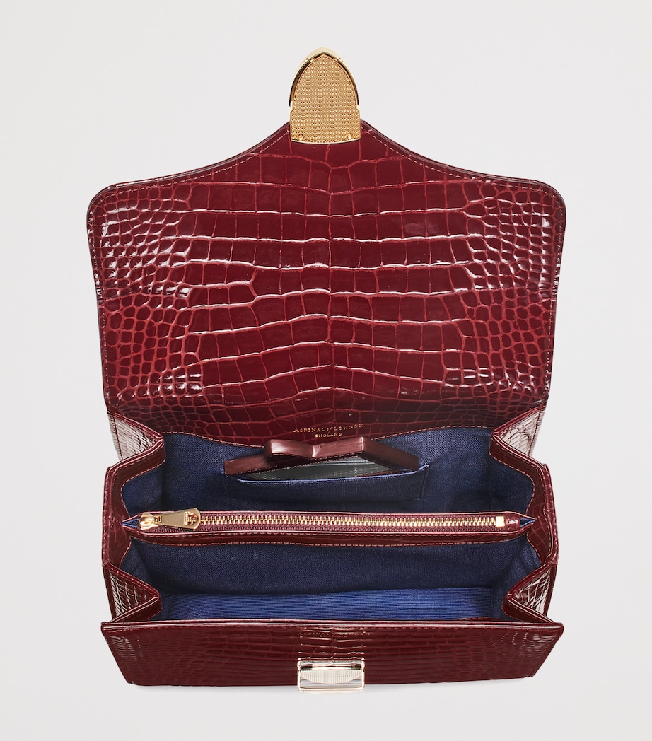 Leather Mayfair Top-Handle Bag MERLOT Image 5