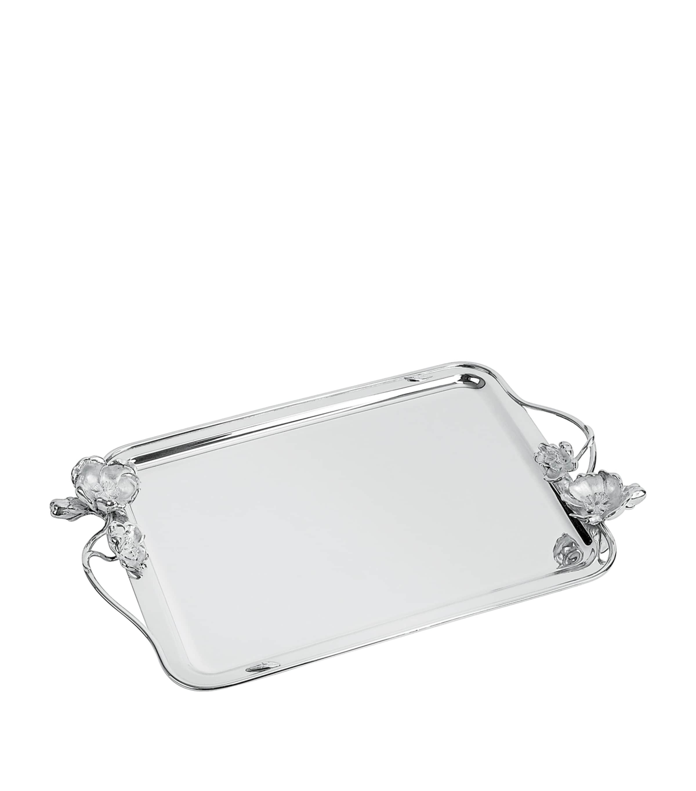 Christofle Anemone Tray In Silver