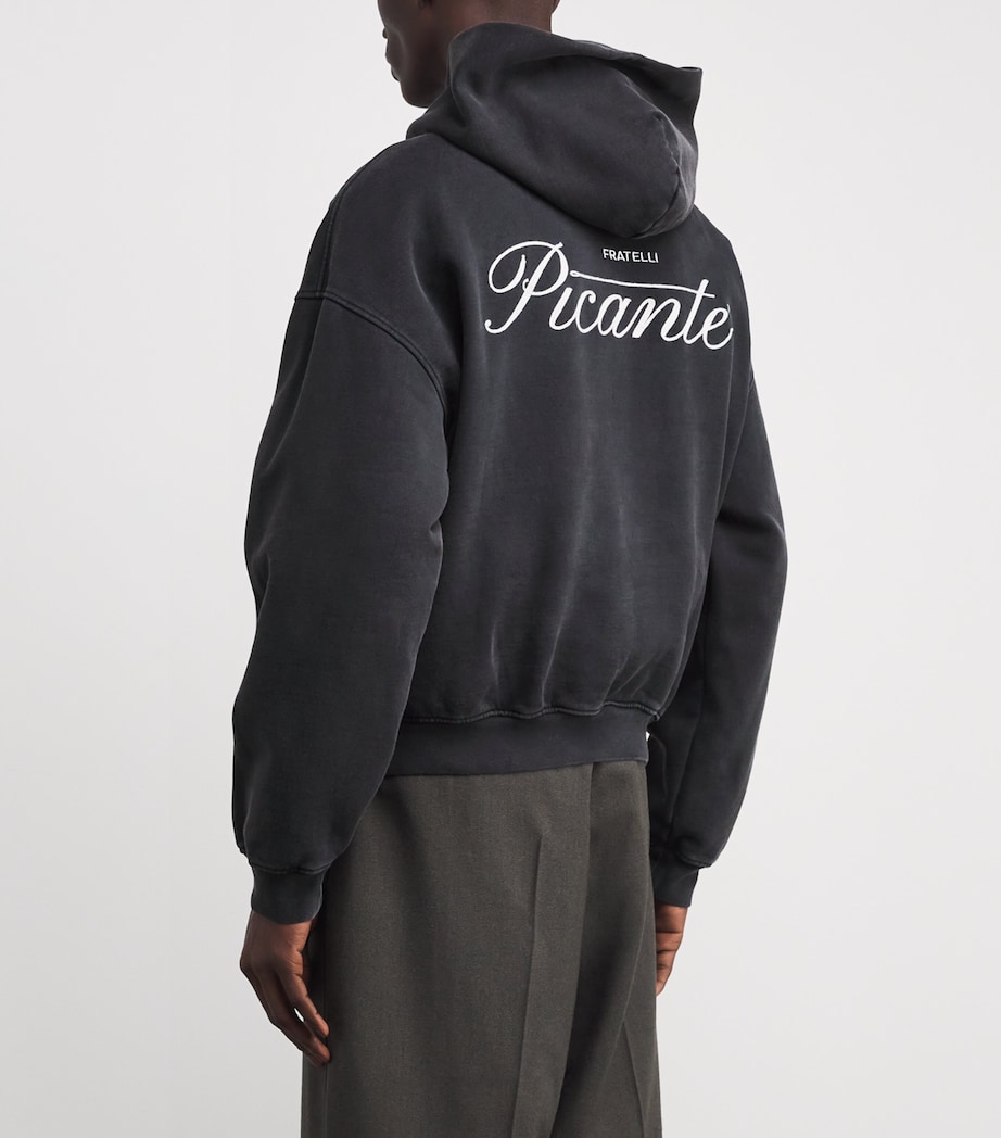 Organic Cotton Tailor Logo Hoodie SUN-FADED BLACK Image 4