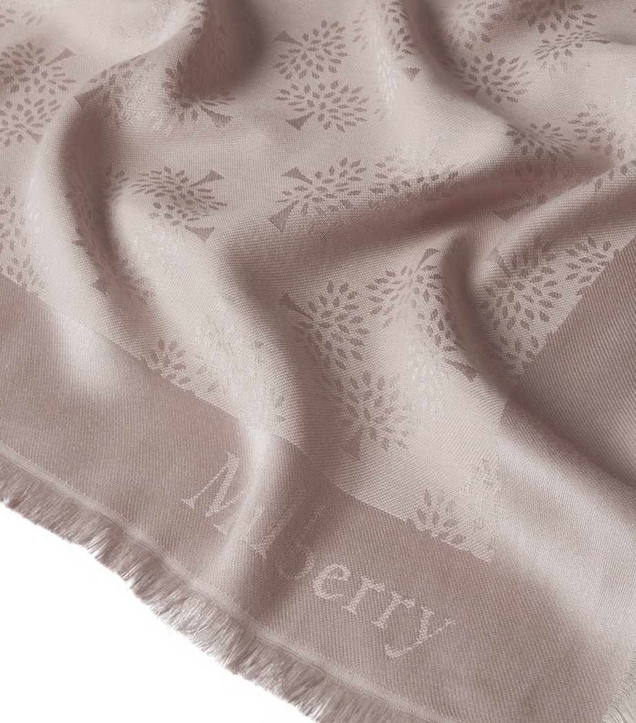 Square Tree Scarf ROSEWATER Image 3