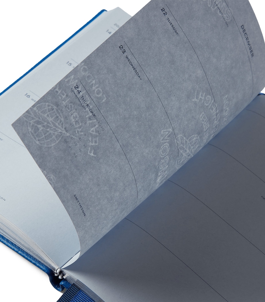 Grained Lambskin Chelsea Diary CERULEAN Image 3