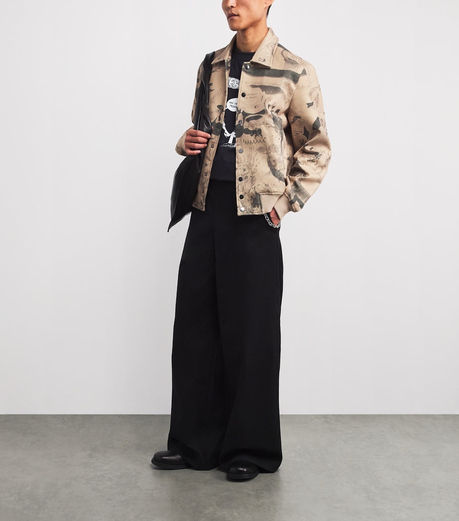 Sketch Bomber Jacket BEIGE Image 2