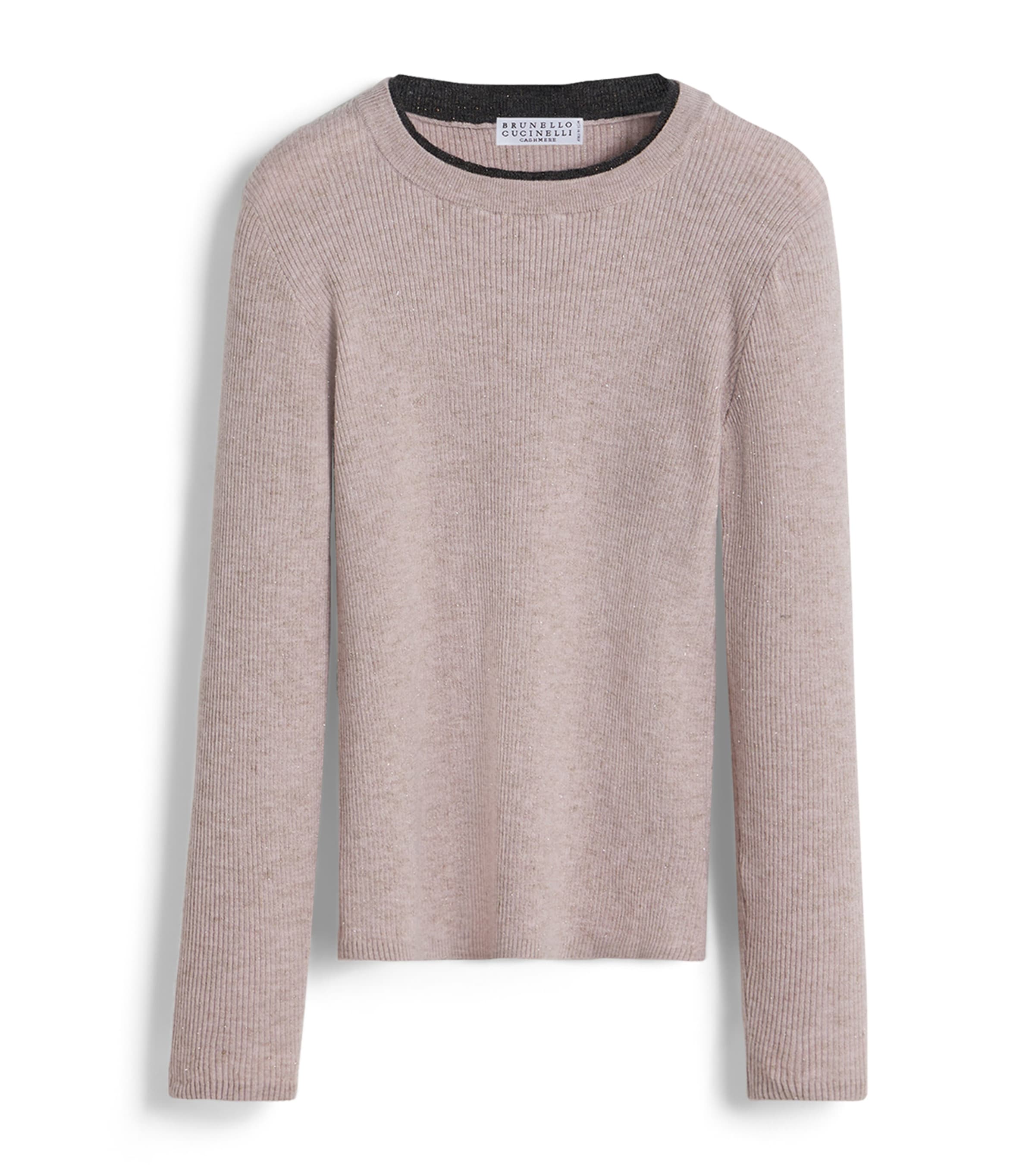 Brunello Cucinelli Kids Cashmere-Blend Long-Sleeve T-Shirt (4-6 Years) Image 1
