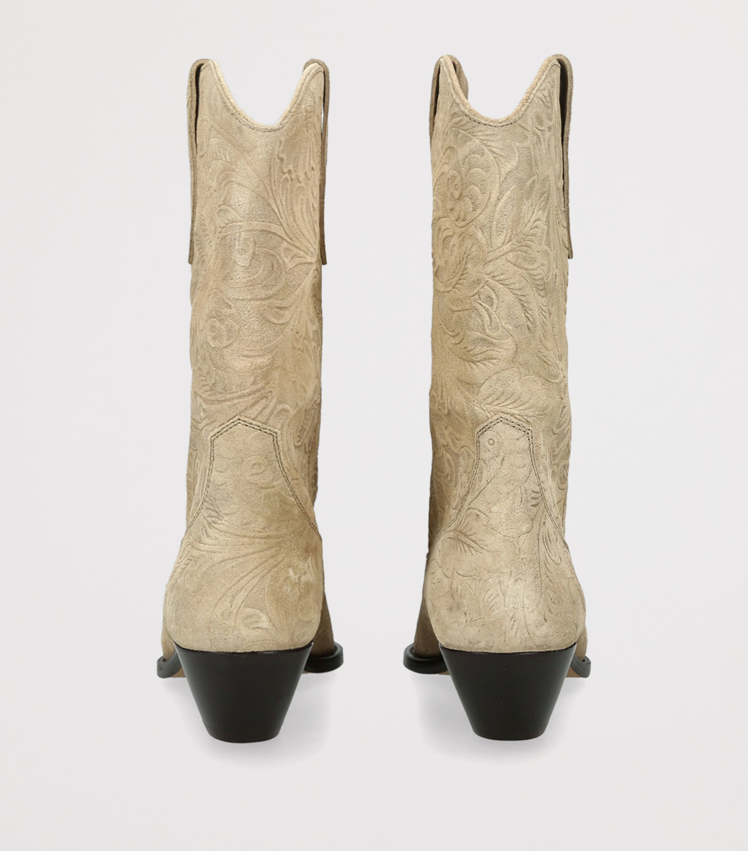 Isabel Marant Suede Duerto Cowboy Boots 40 Taupe Image 2