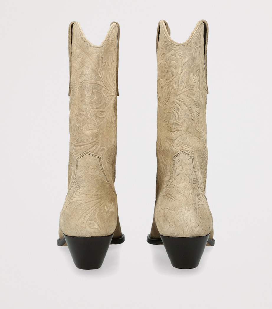 Isabel Marant Suede Duerto Cowboy Boots 40 Taupe Image 2