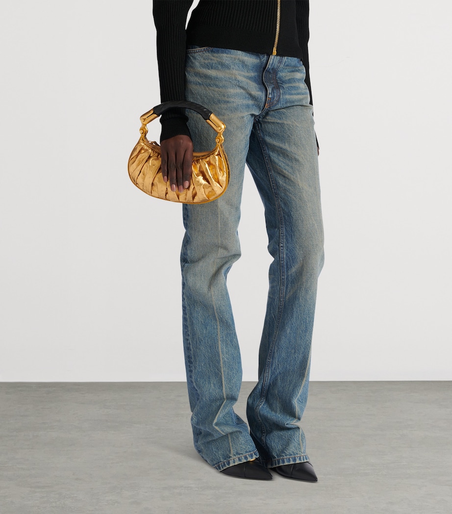 Mini Leather Ebene Top-Handle Bag 1KA OR Image 6