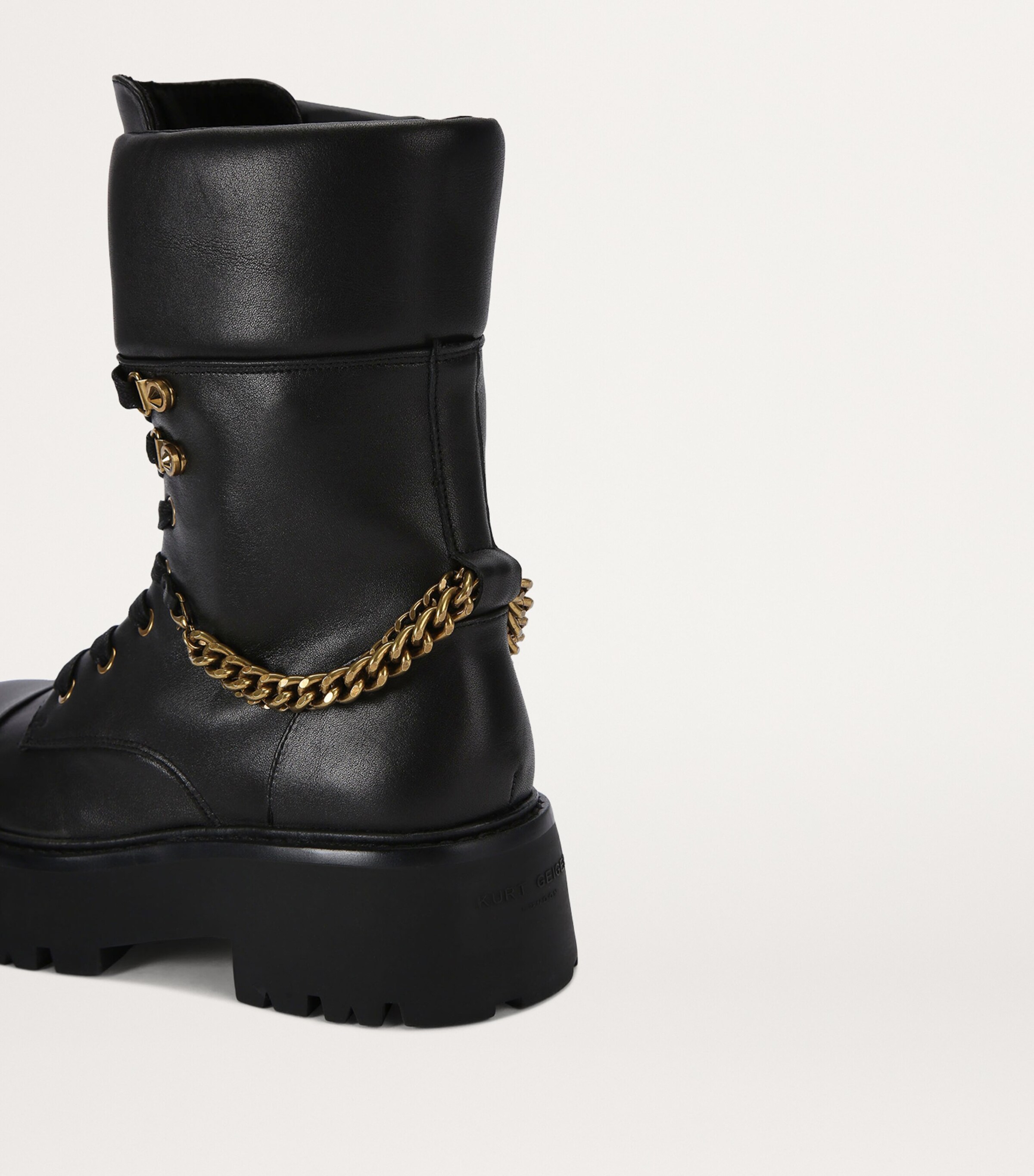 Kurt Geiger London Leather Kensington Chelsea Boots Black Image 2