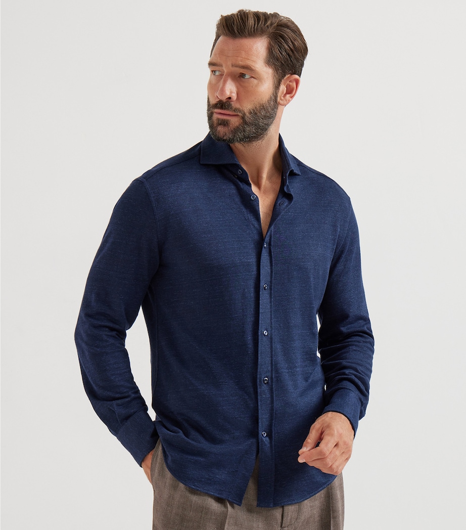 Linen-Cotton Jersey Shirt C006 Image 3