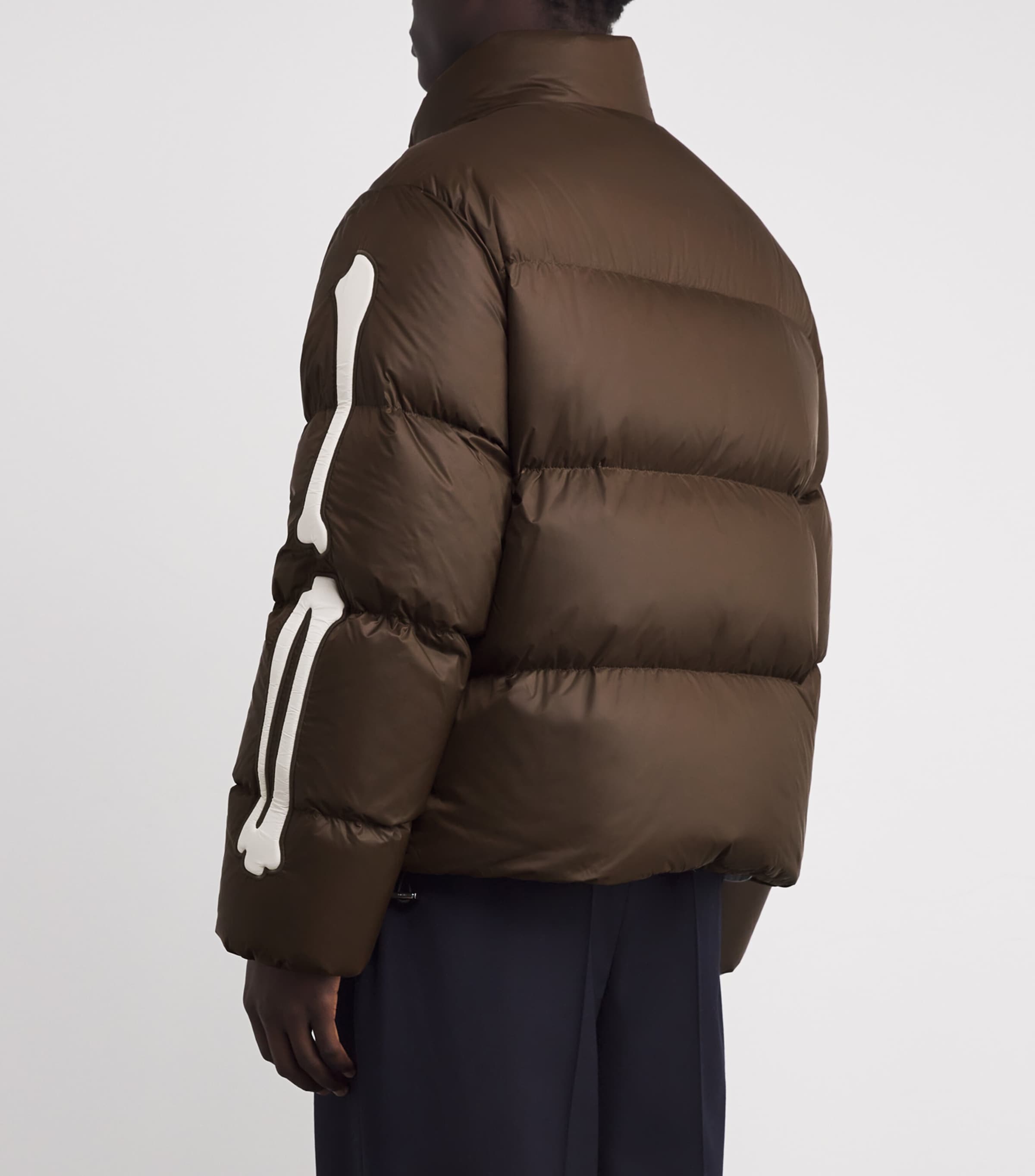 Down Bones Puffer Jacket DARK BROWN Image 4