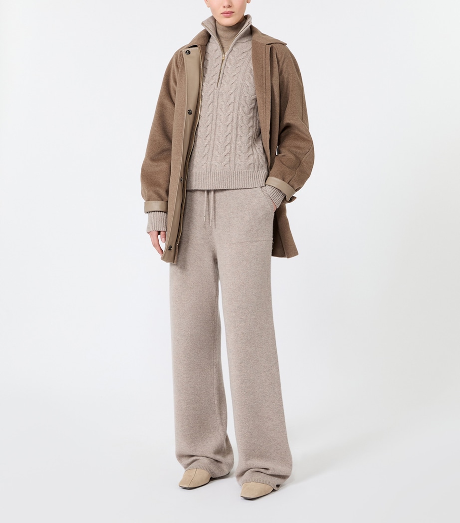 Max Mara Womens Cashmere Sweatpants Sand Image 5