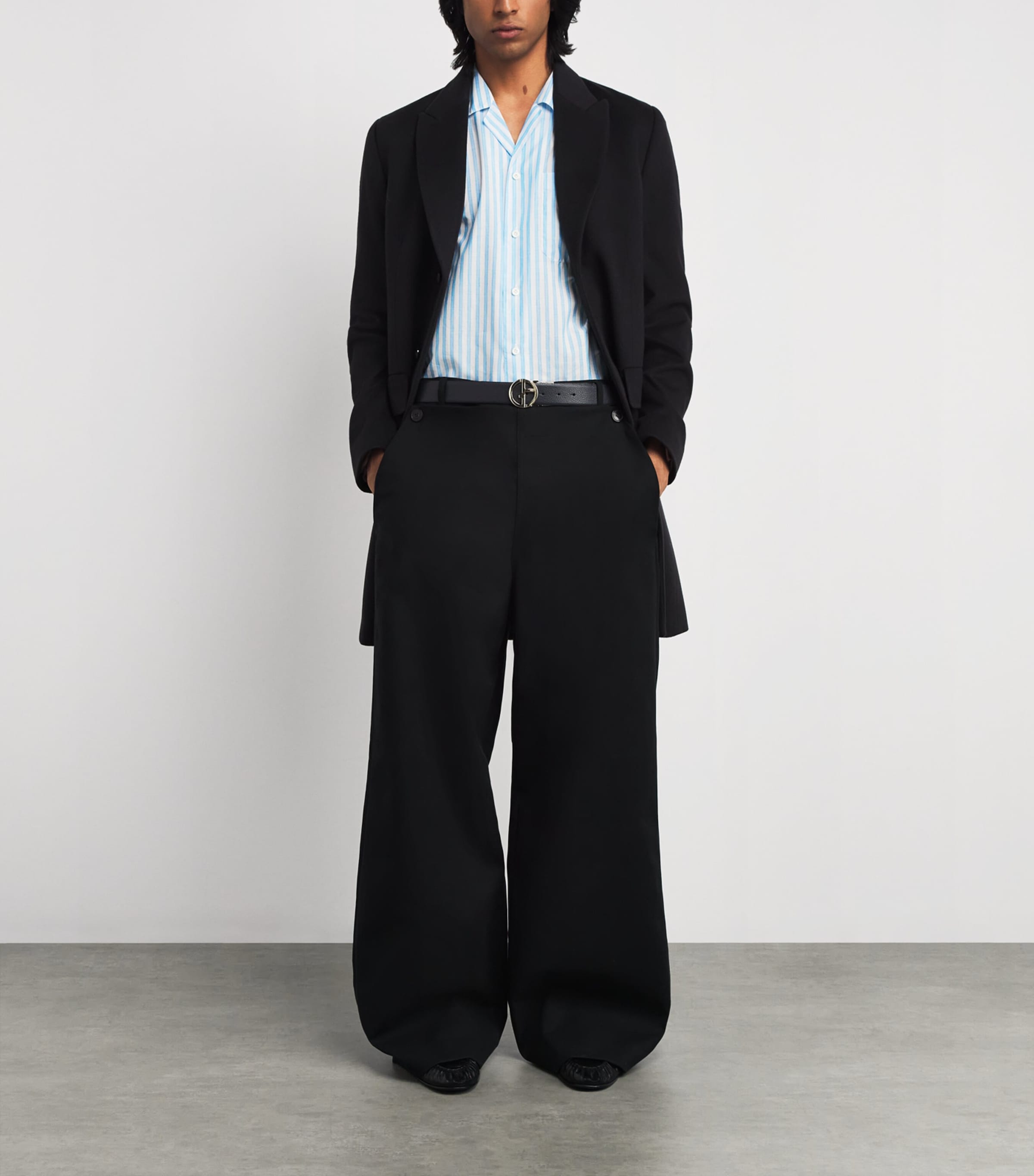 Cotton-Linen Stripe Shirt 01 Image 2