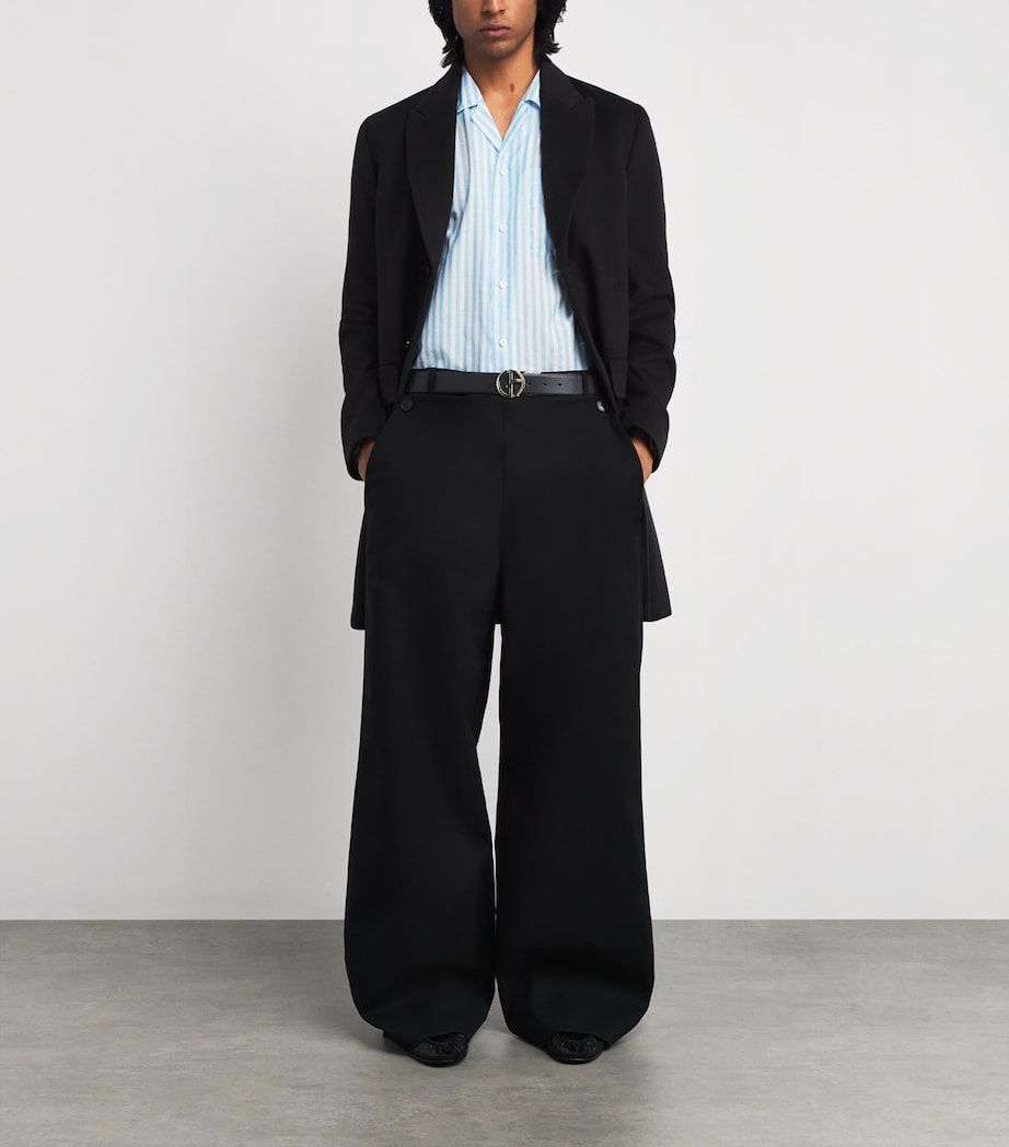 Cotton-Linen Stripe Shirt 01 Image 2