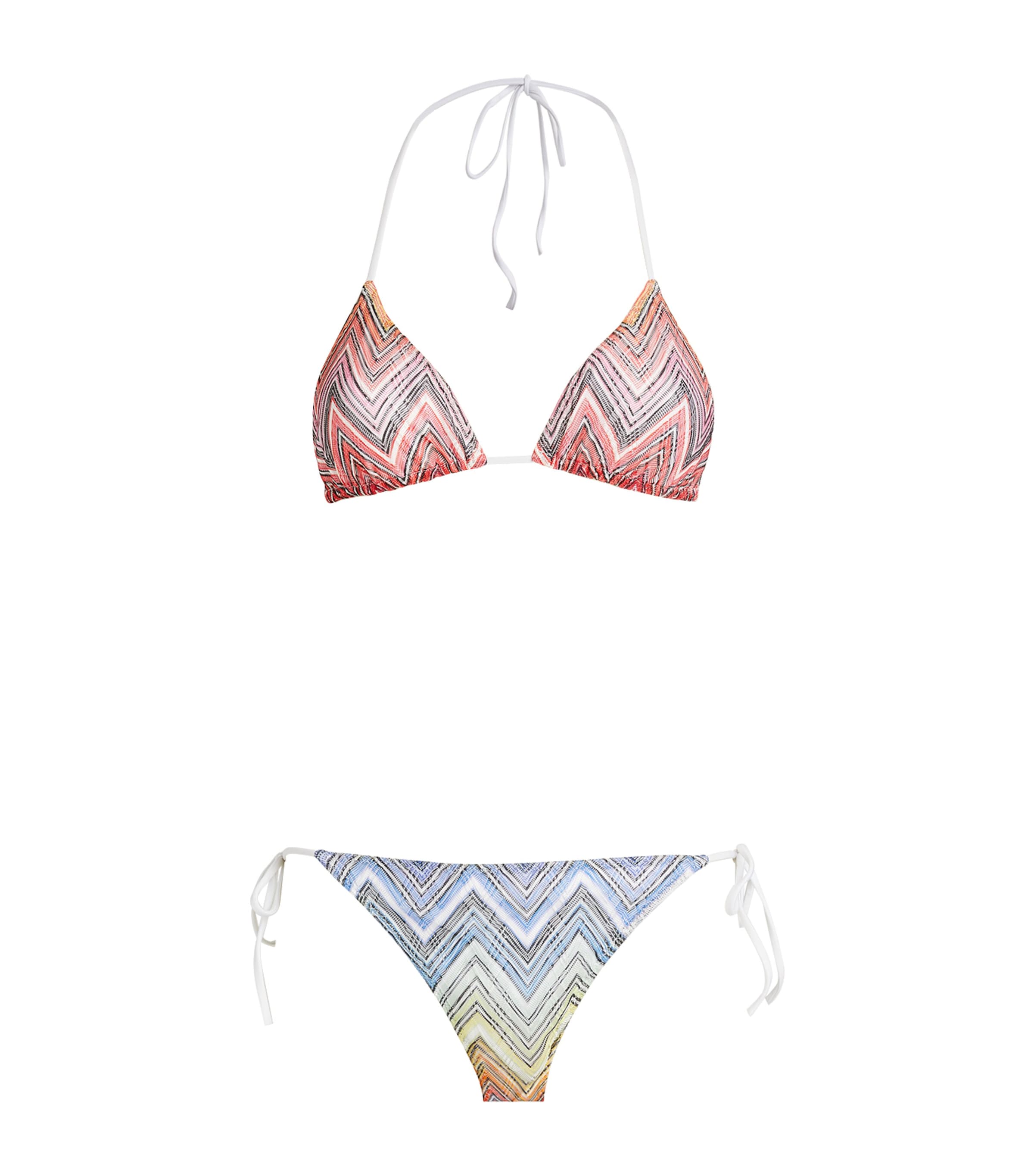 Missoni Zigzag Bikini Top In Multi