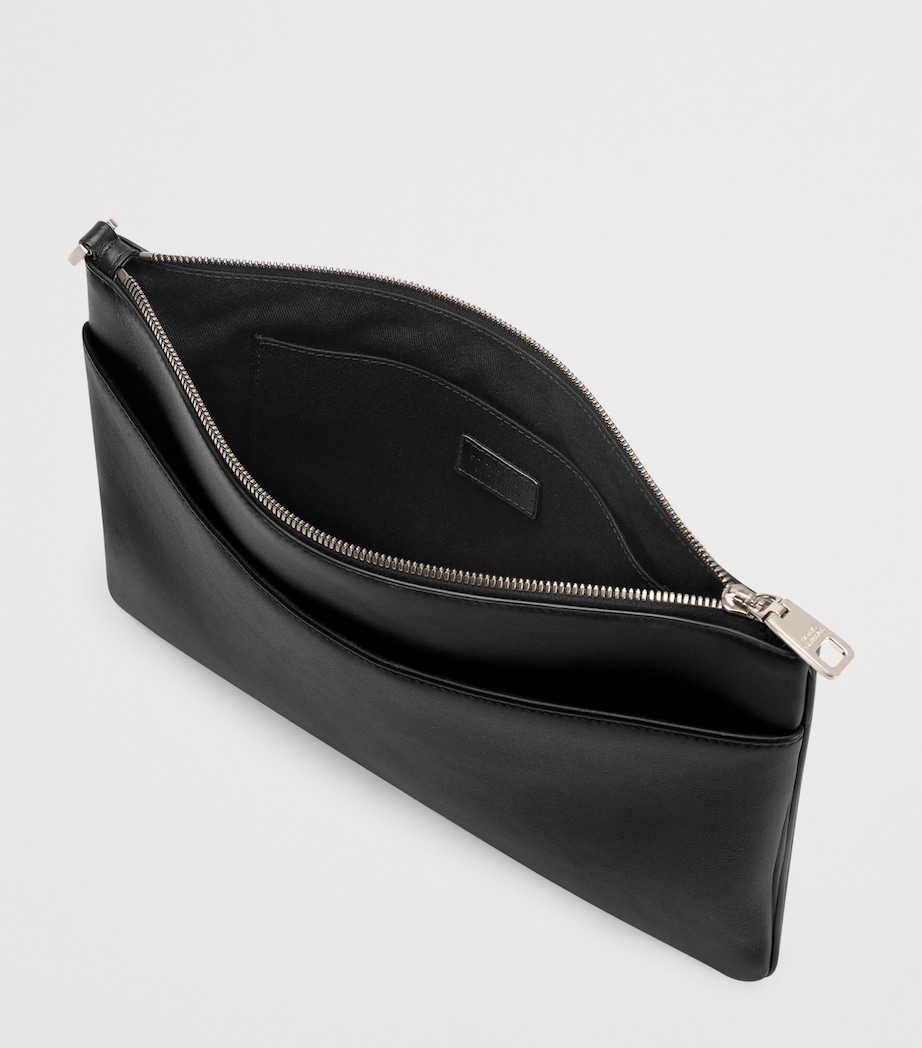 Dolce&Gabbana Calfskin Pouch Black Image 2