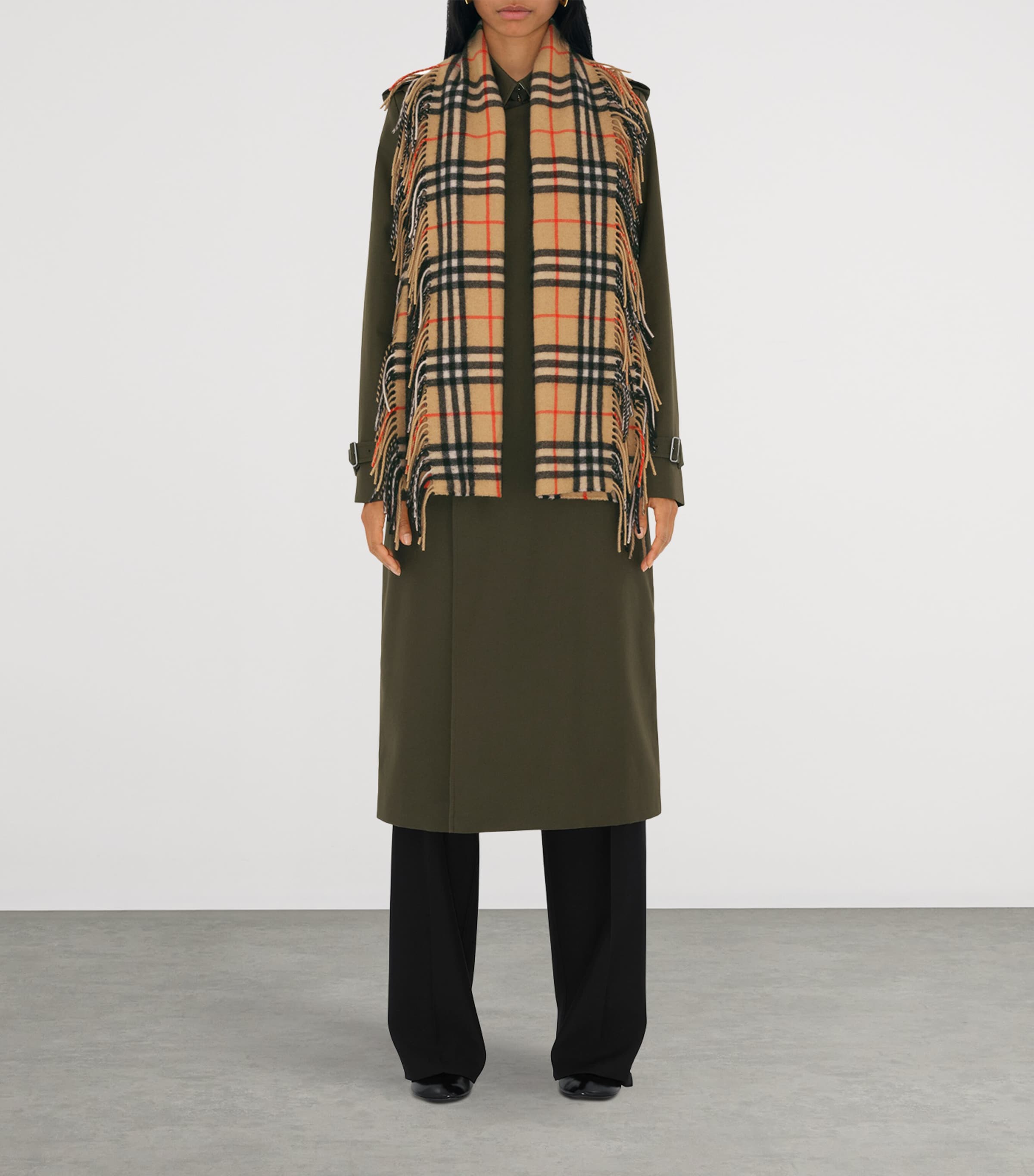 Burberry Cashmere Check Happy Scarf Sand Image 6