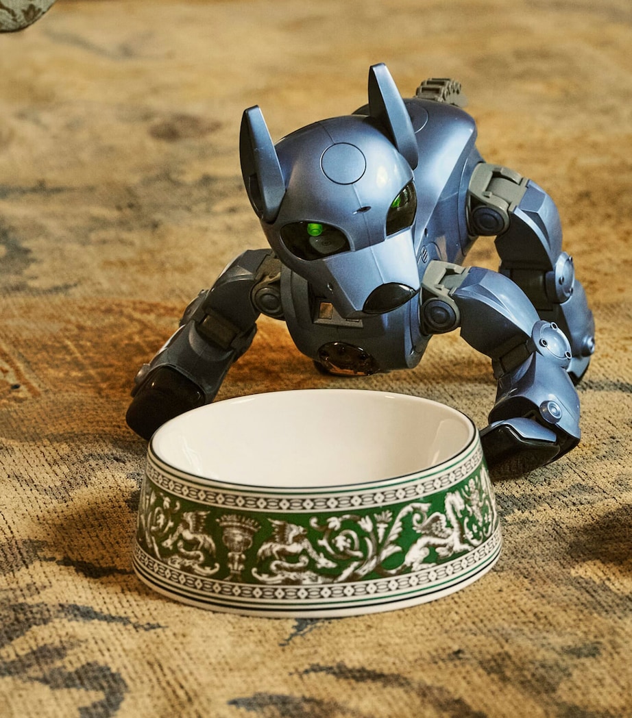 Bone China Florentine Pet Bowl (21cm) GREEN Image 2