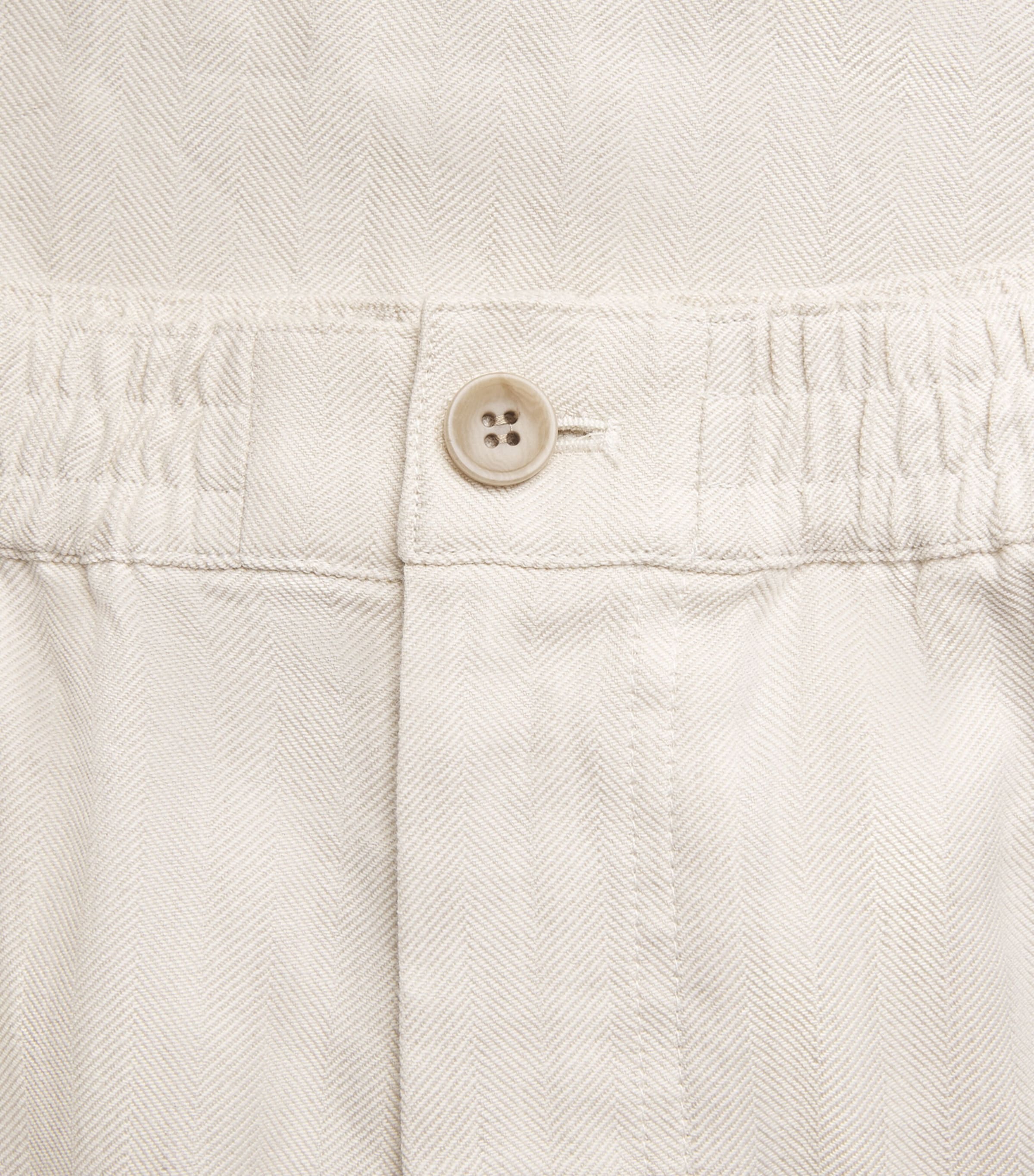 PAIGE Mens Stretch-Cotton-Linen Eberton Trousers Fossil Hrrngbn Image 6