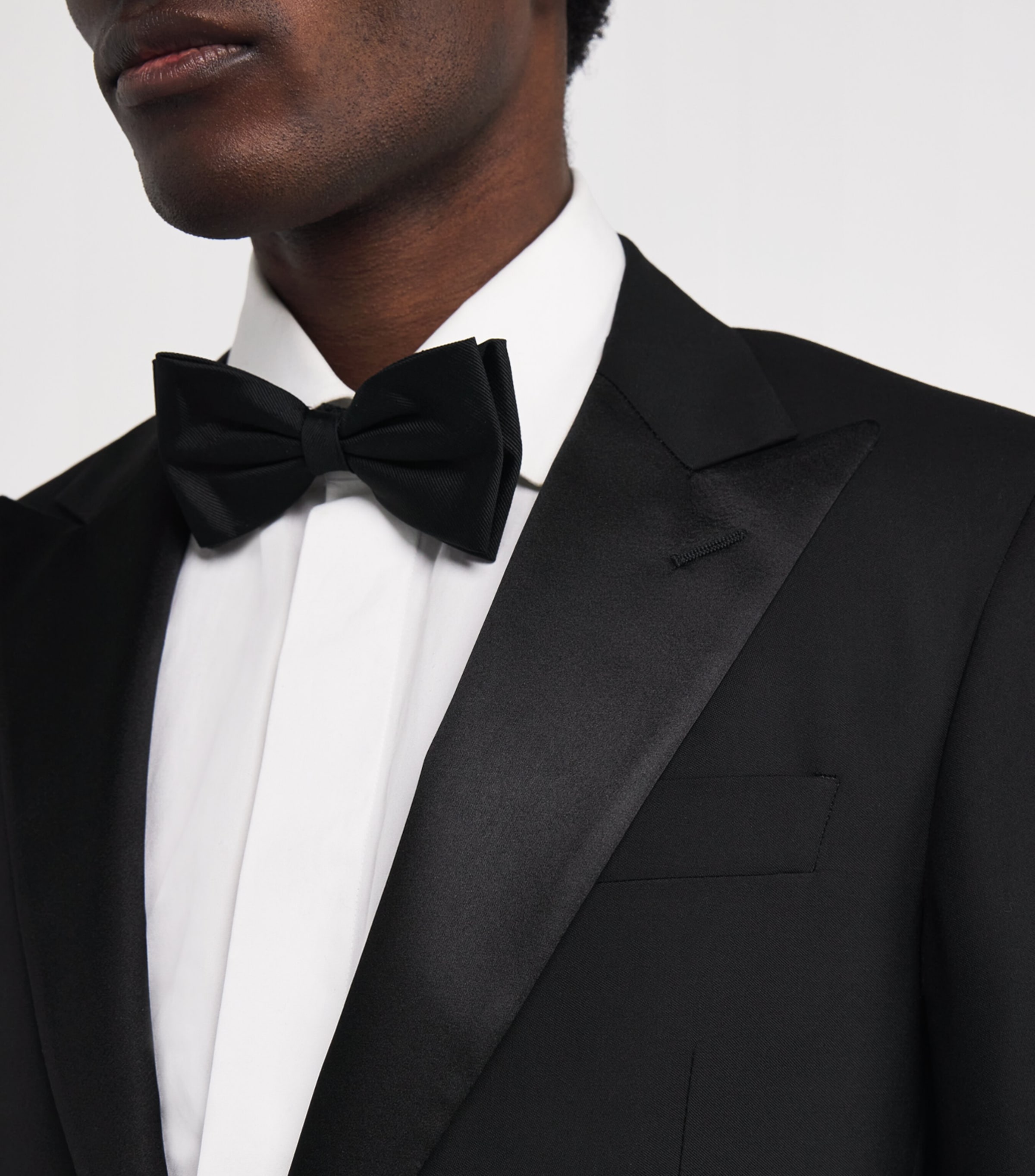 Wool Peak-Lapel Tuxedo BLACK Image 4