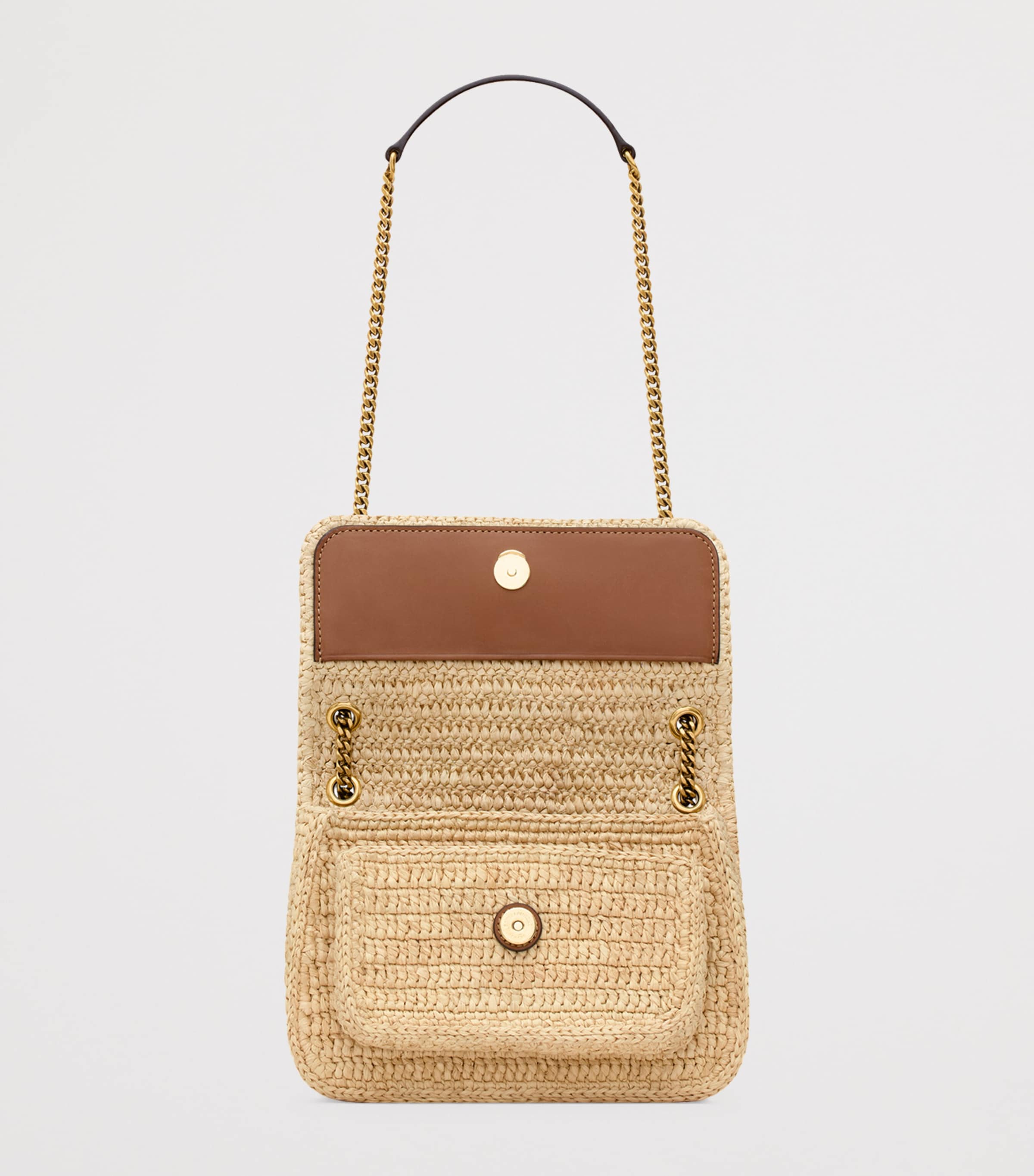 Saint Laurent Mini Raffia Nikki Shoulder Bag Image 4