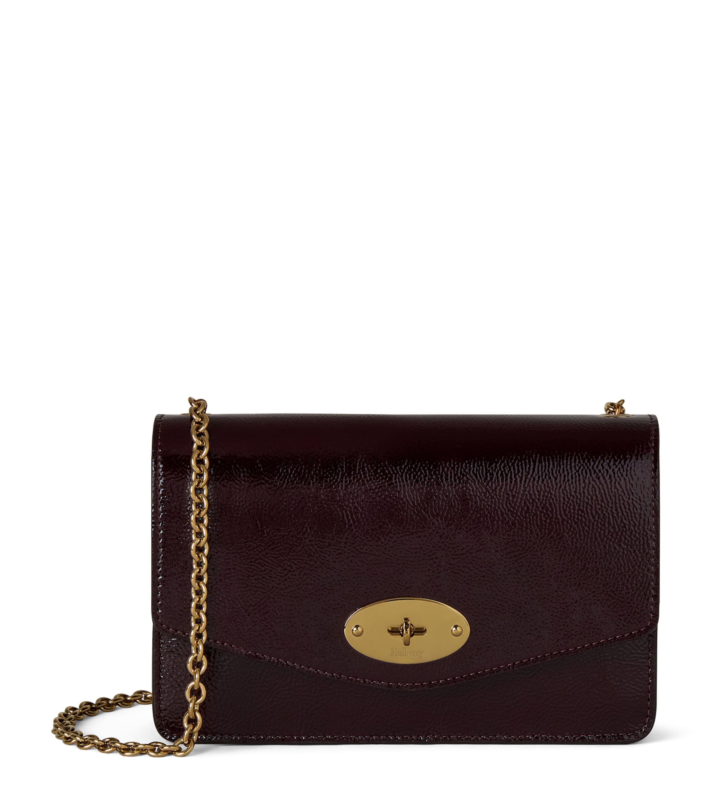Mulberry Small Leather Darley Shoulder Bag In Burgundy