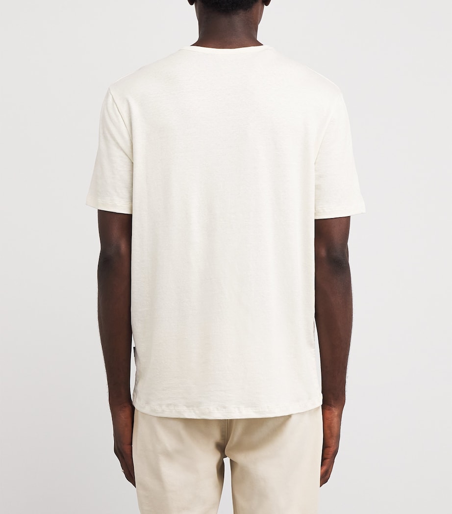 Linen-Blend T-Shirt WHITE Image 4