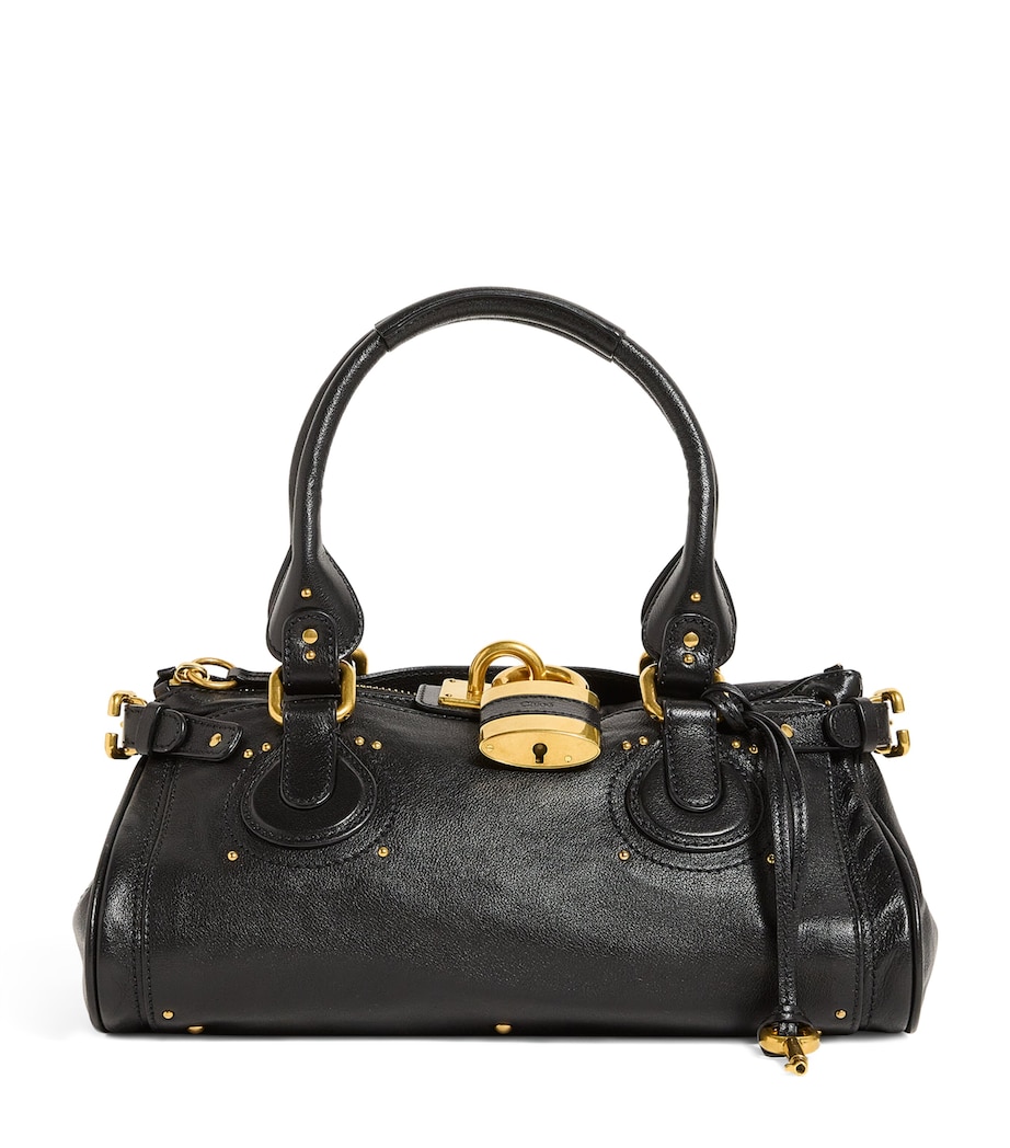 Leather Paddington Shoulder Bag BLACK Image 1
