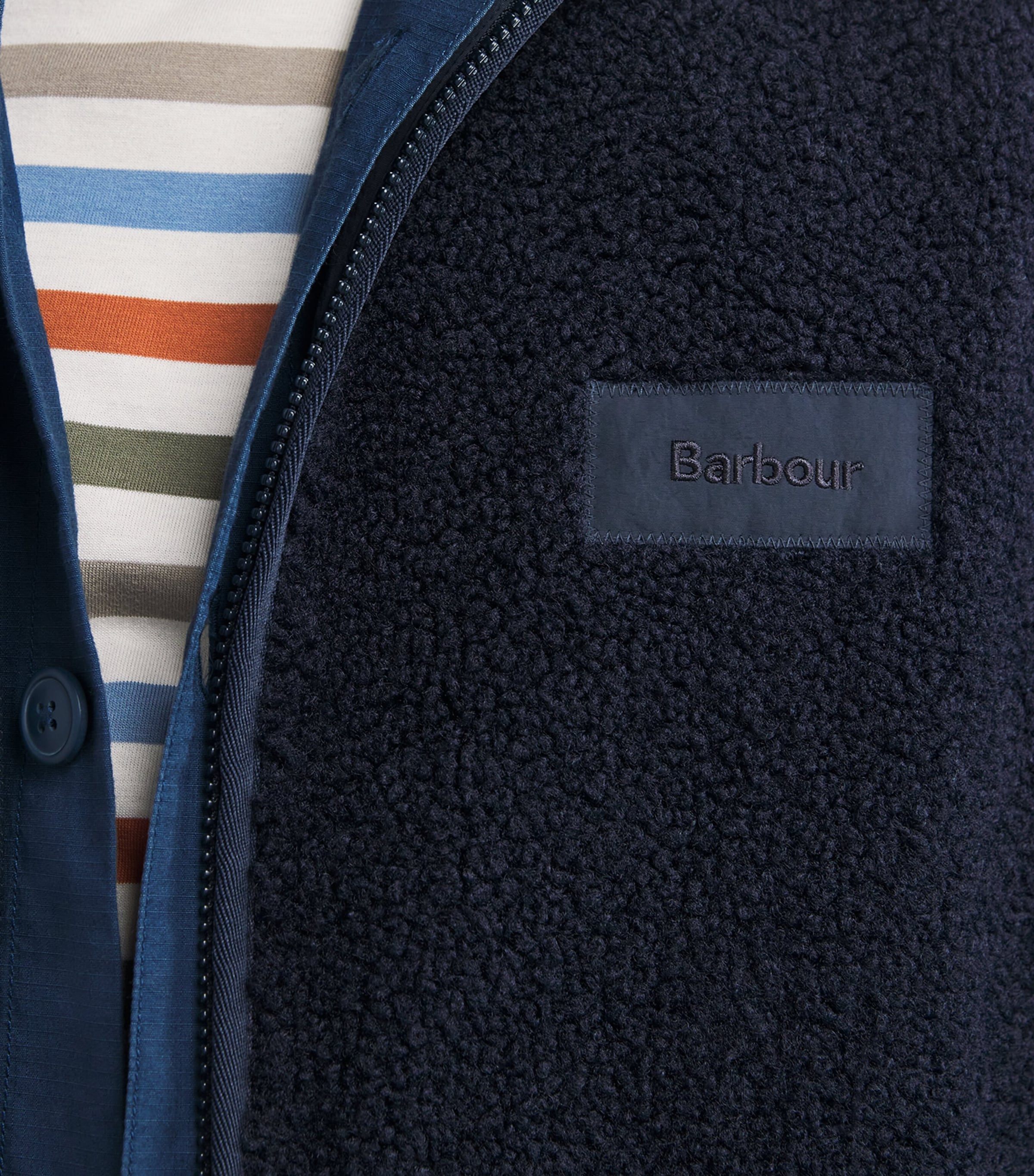 Reversible Fleece Gilet NAVY Image 6