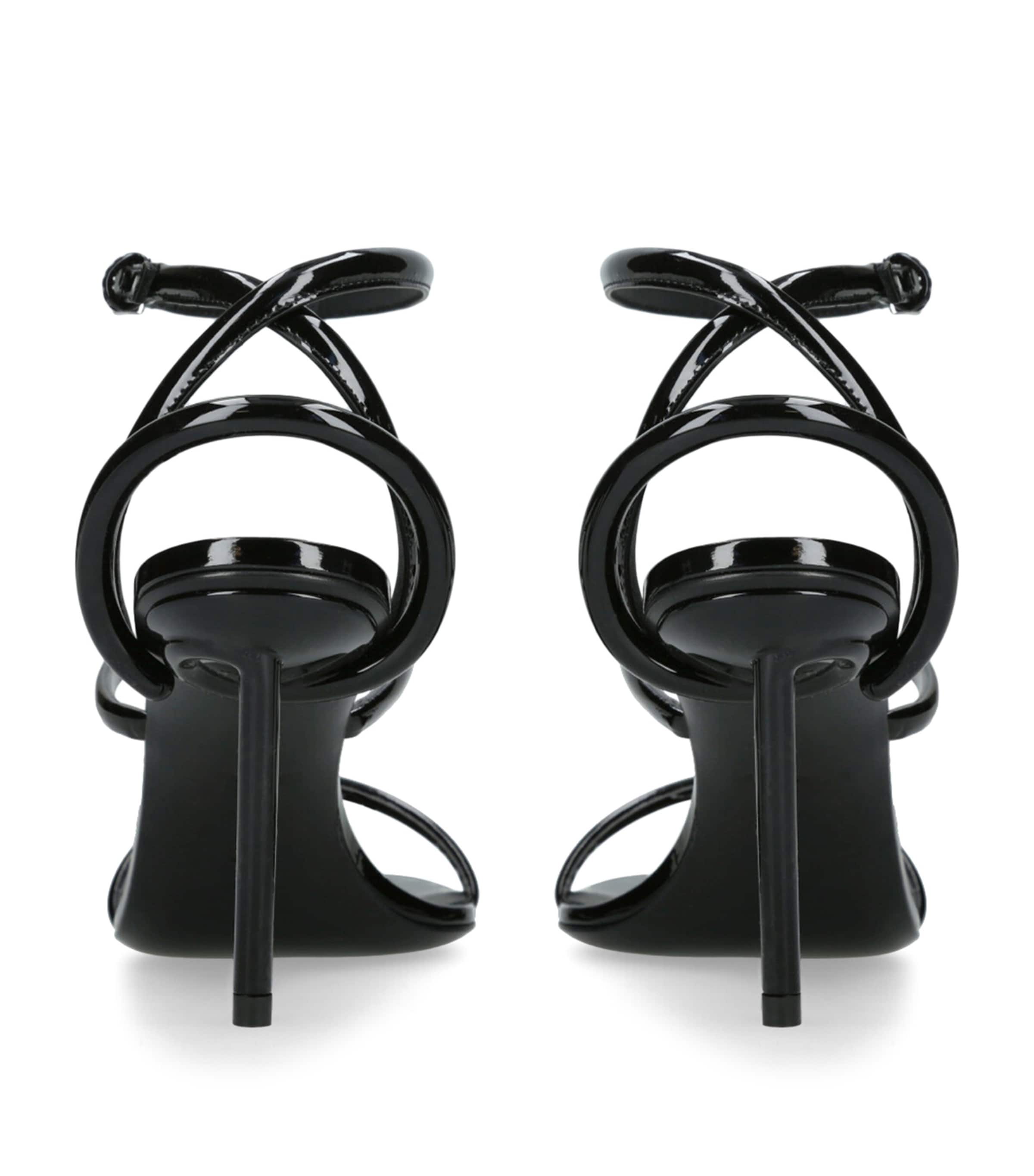 Alaïa Patent Leather Heeled Sandals 90 Black Image 2