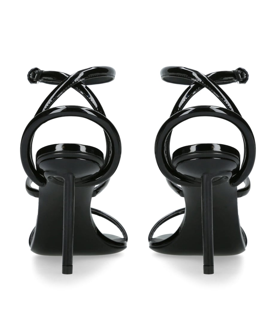 Patent Leather Heeled Sandals 90 BLACK Image 2
