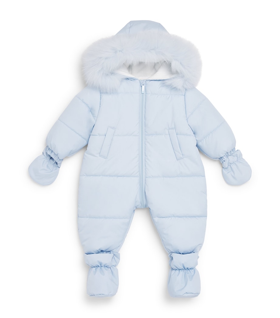 Bimbalo Padded Snowsuit (1-18 Months) Pale Blue Image 1