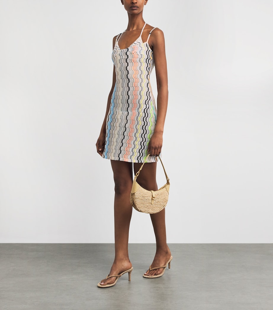 Missoni Womens Zigzag Mini Dress Smsnp Multicolor Image 2