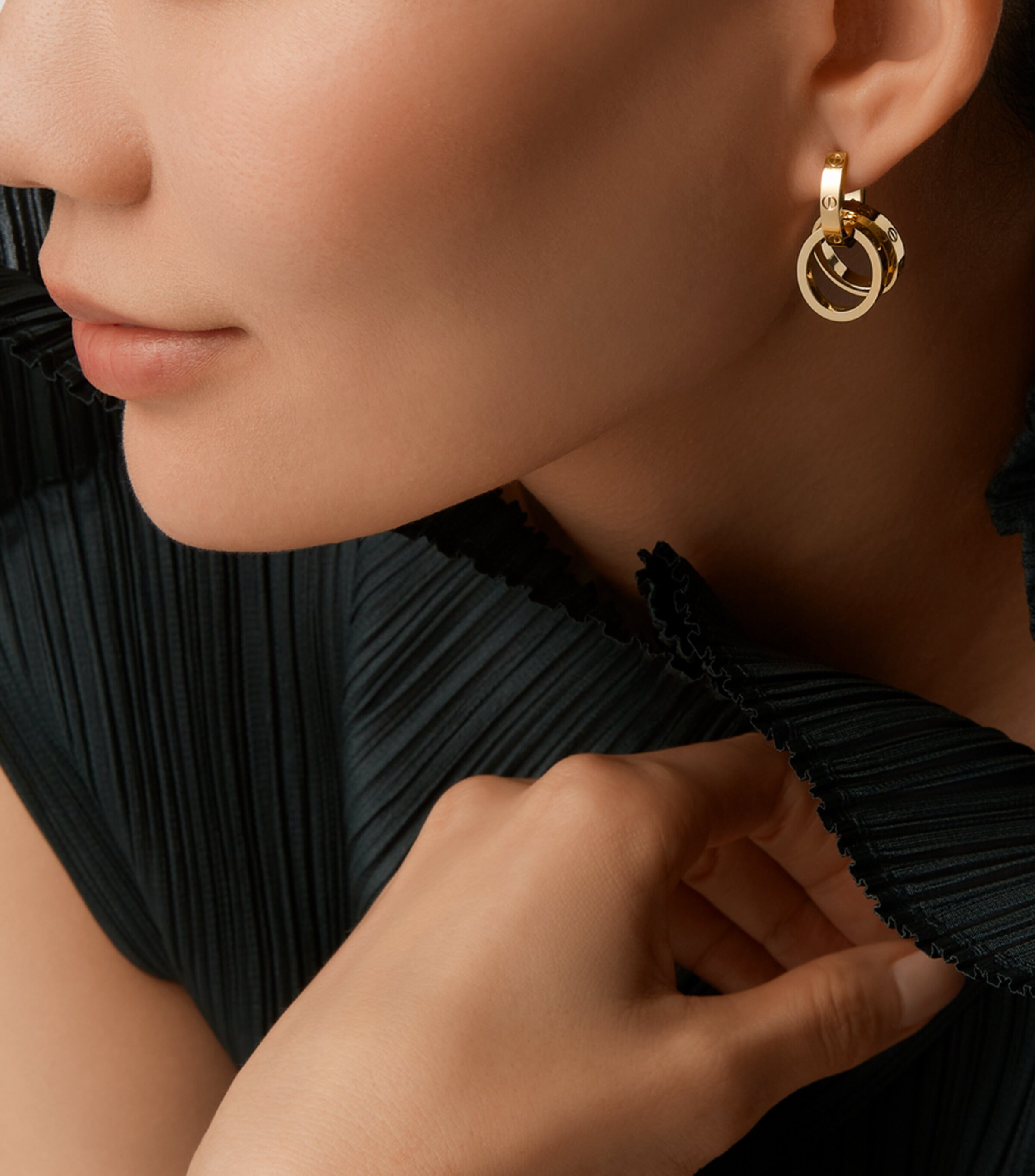 Cartier Yellow Gold LOVE Double Hoop Earrings Yellow Gold Image 7