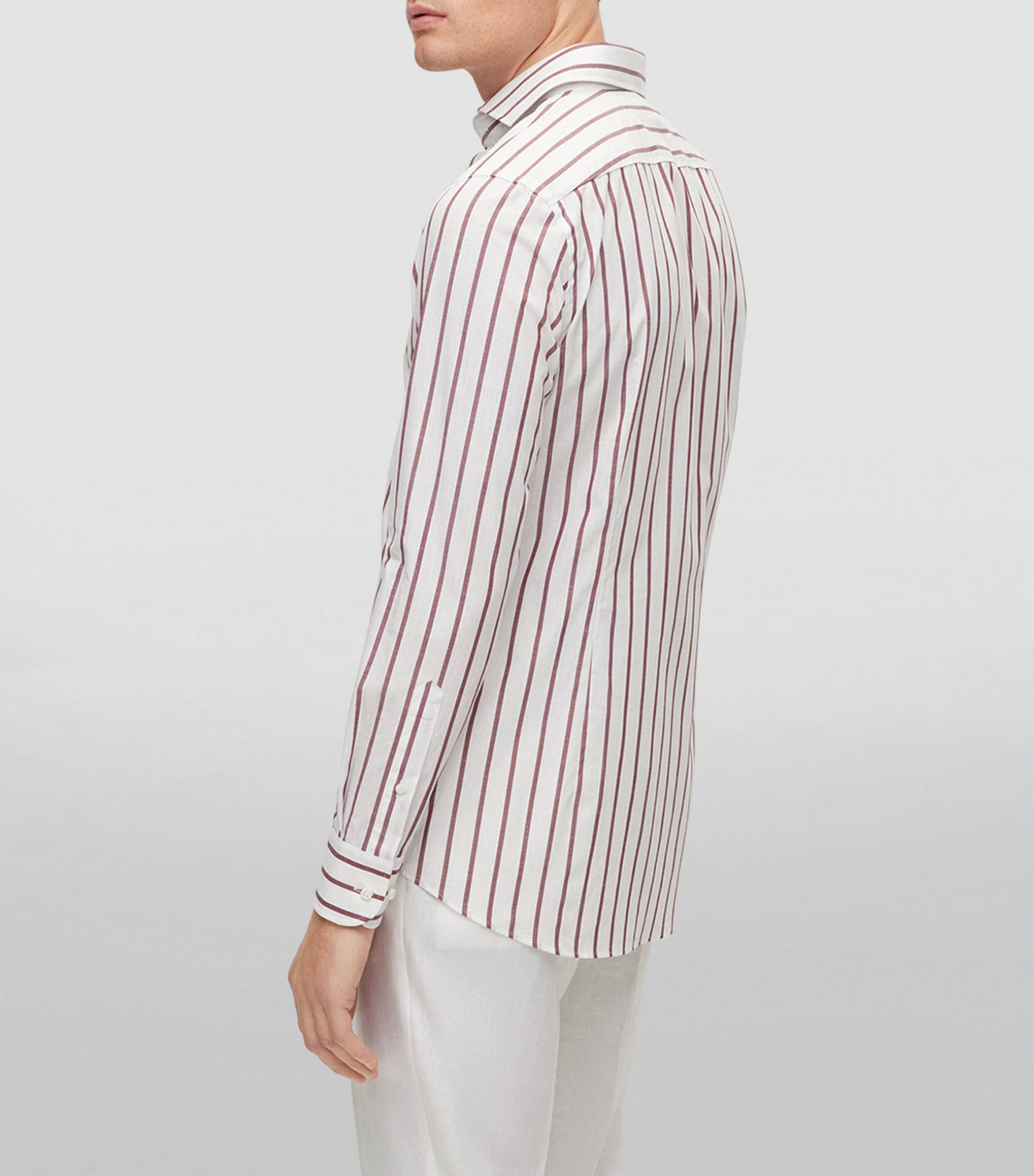 Cotton Striped Shirt 601 Image 4