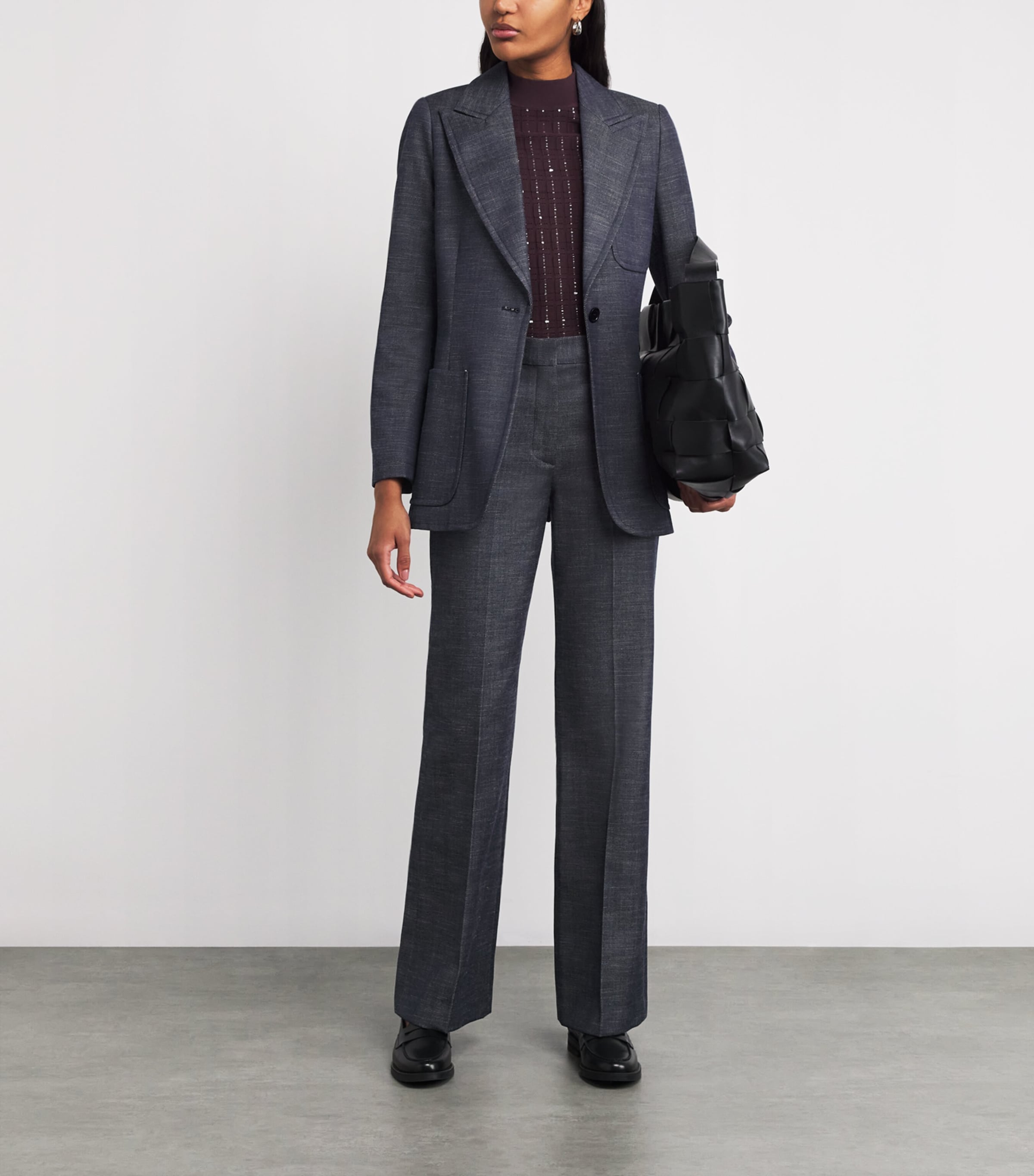 Cassini Denim Blazer COBALT Image 2