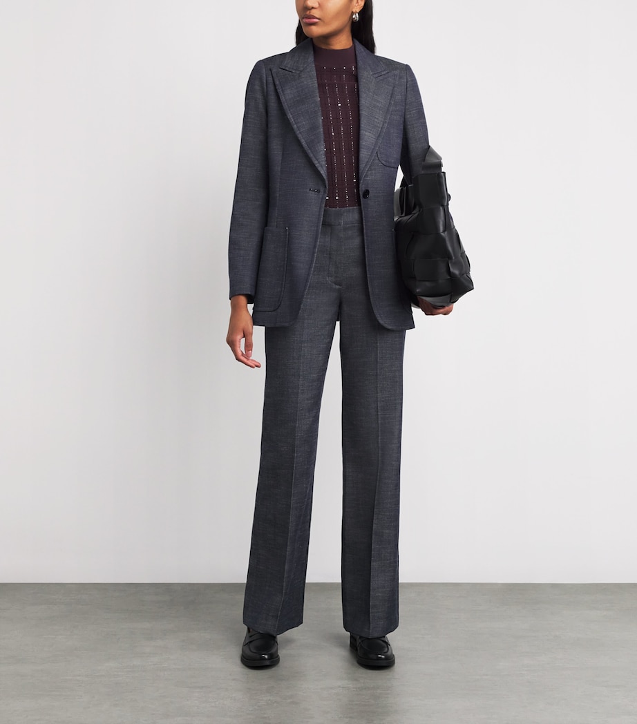 Cassini Denim Blazer COBALT Image 2